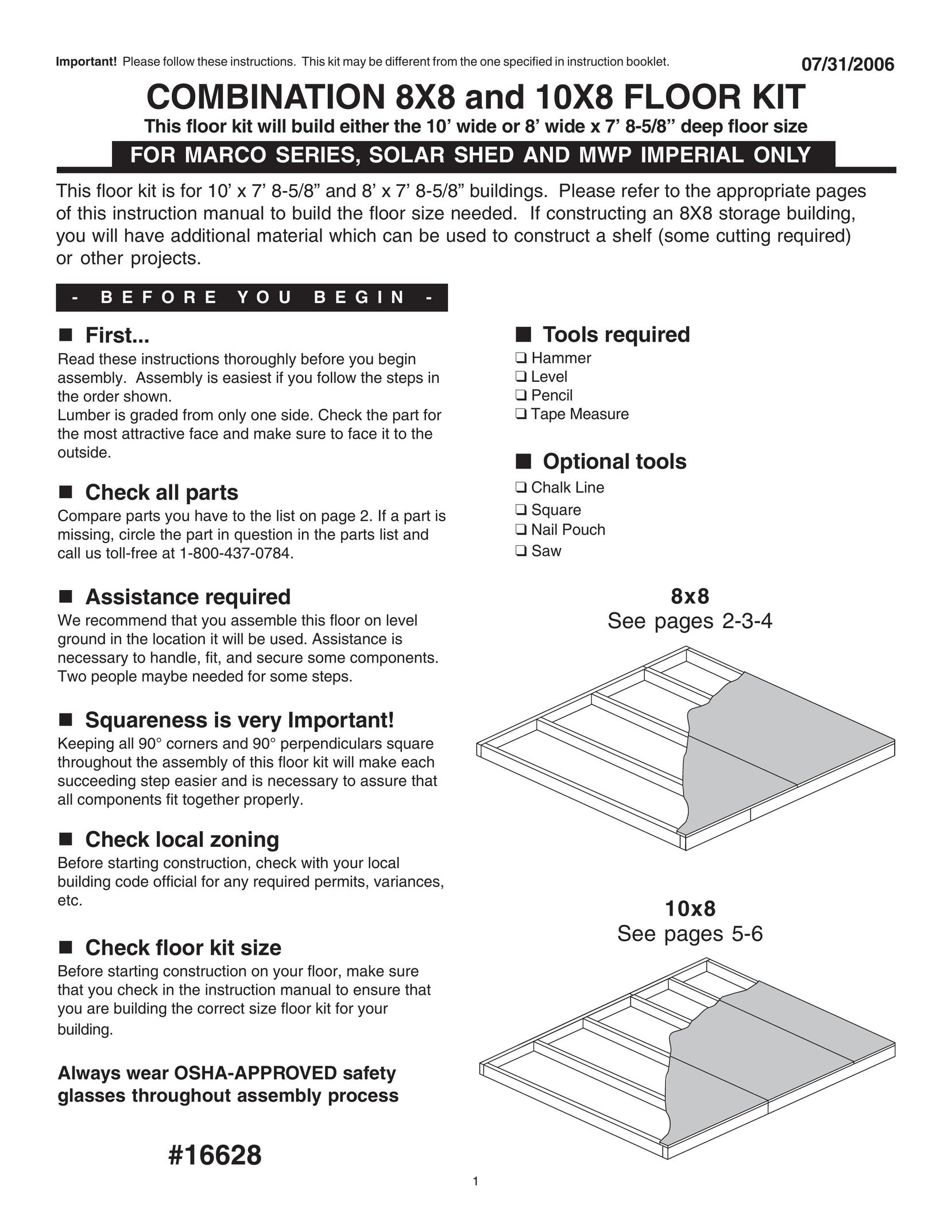 Husky 16628 Flooring User Manual