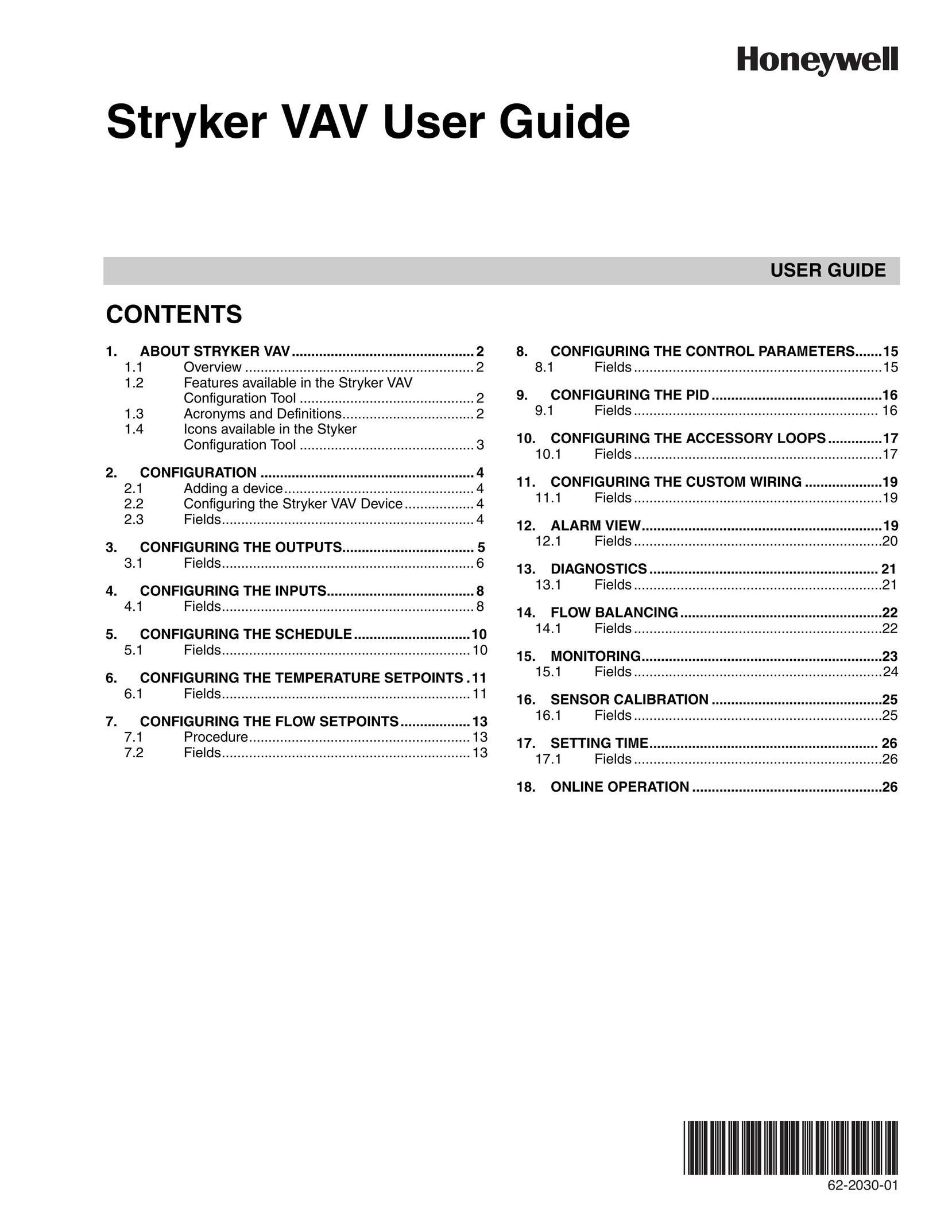 Honeywell 62-2030-01 Furnace User Manual