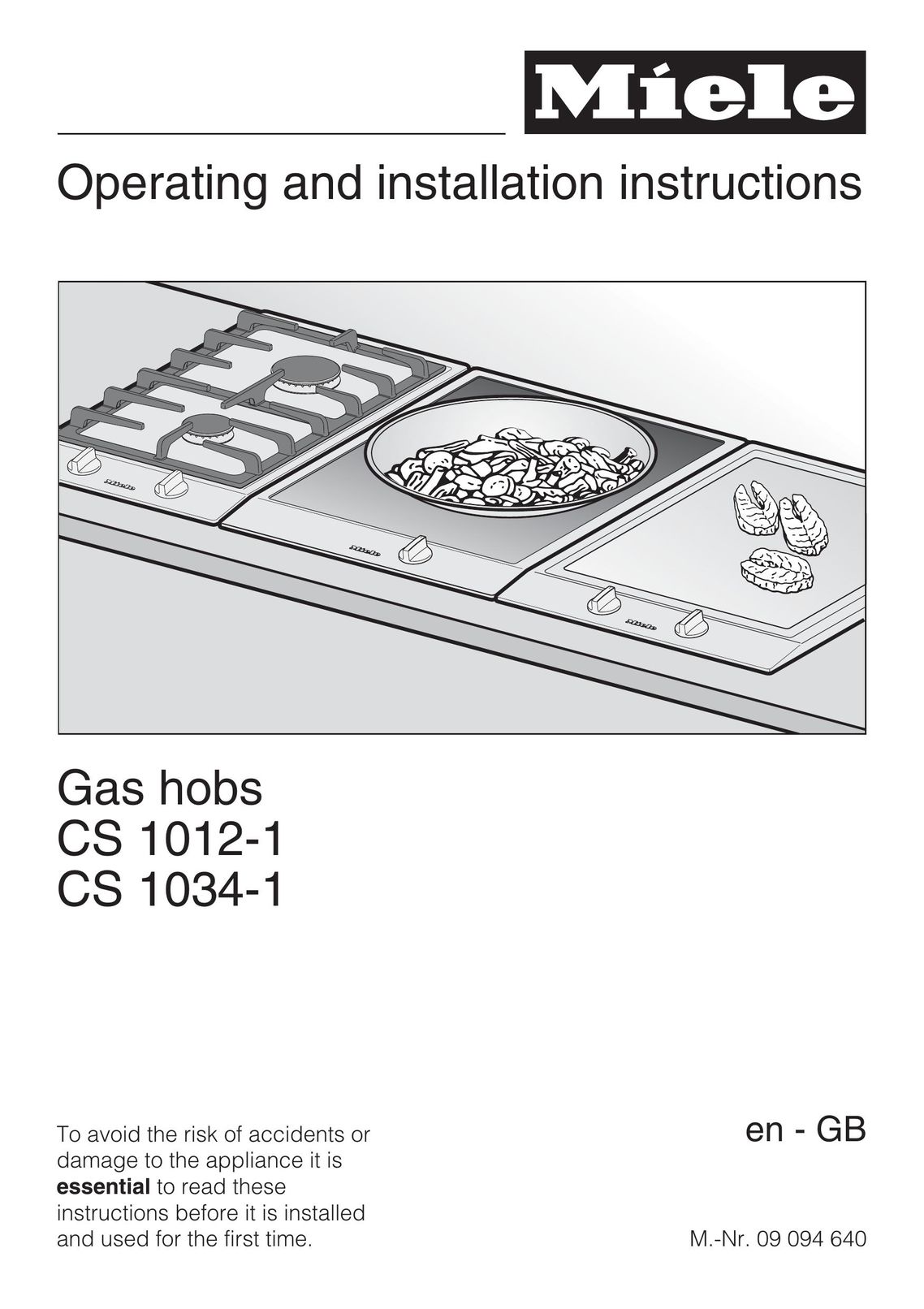 Miele CS 1012-1 Furnace User Manual