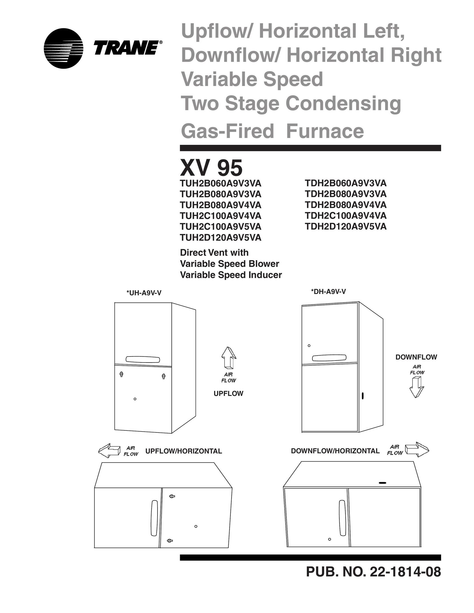 Trane TDH2B080A9V3VA Furnace User Manual