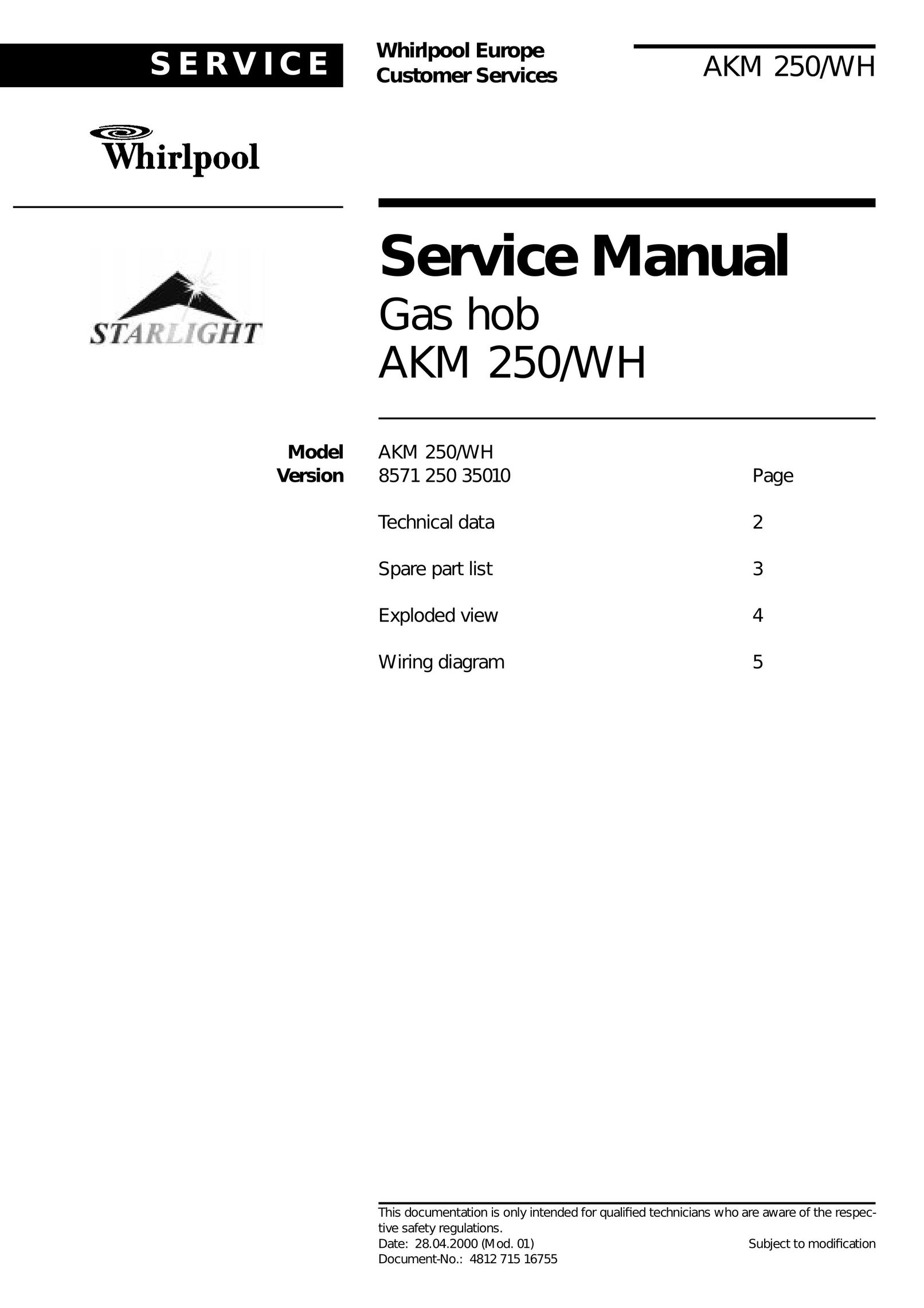 Whirlpool AKM Furnace User Manual