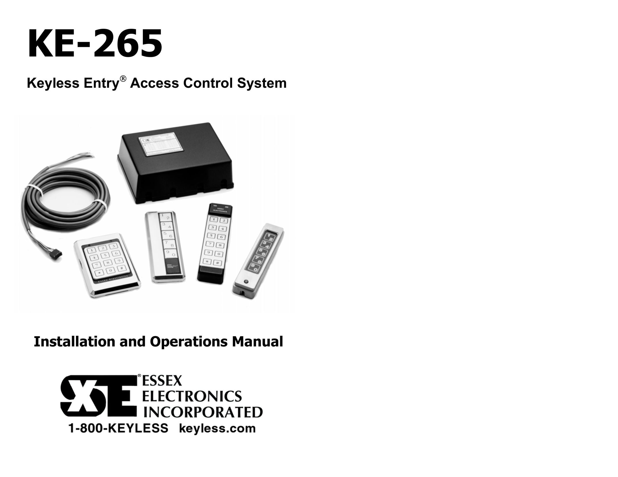 Security 100 KE-265 Garage Door Opener User Manual