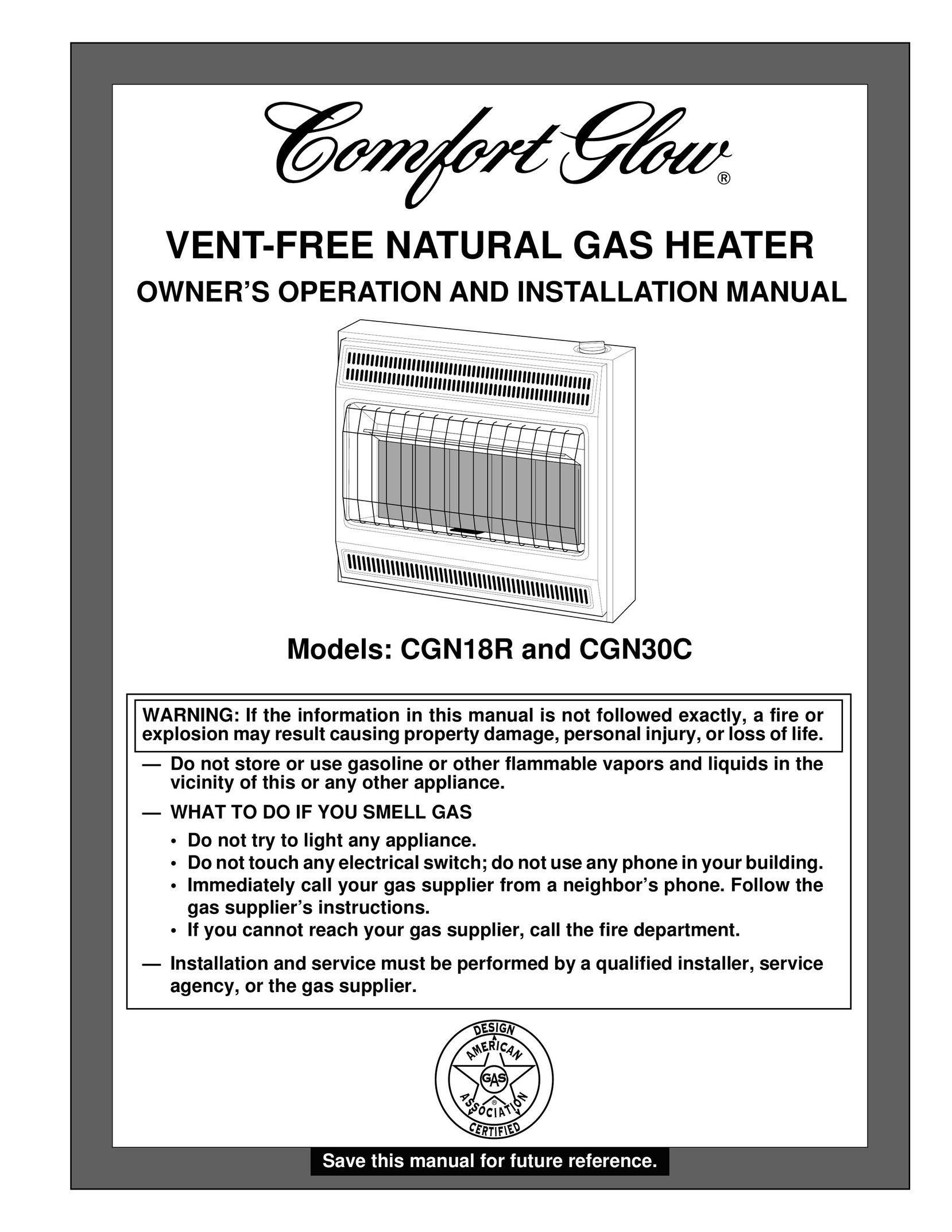 Desa CGN30C Gas Heater User Manual