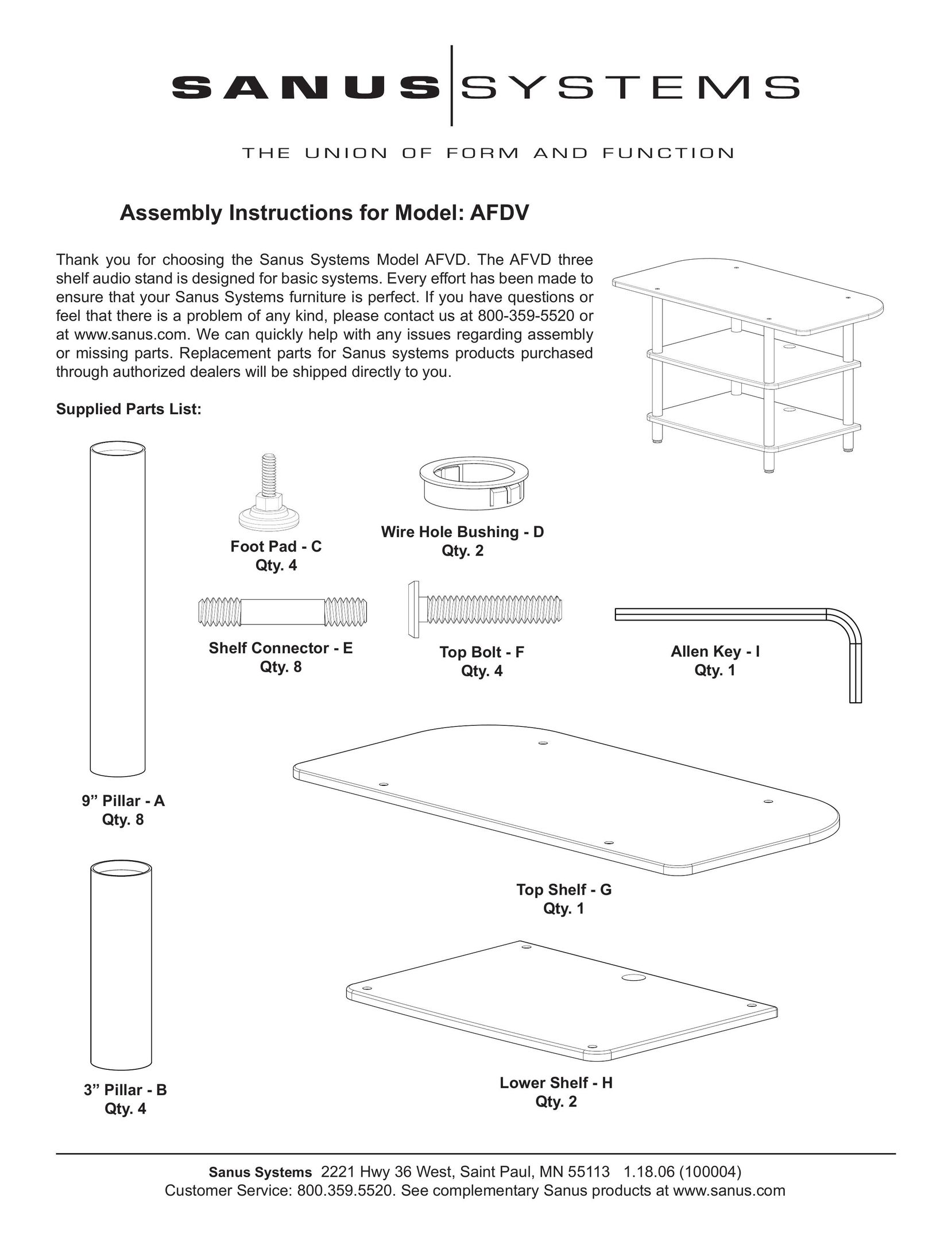 Sanus Systems AFDV Gas Heater User Manual
