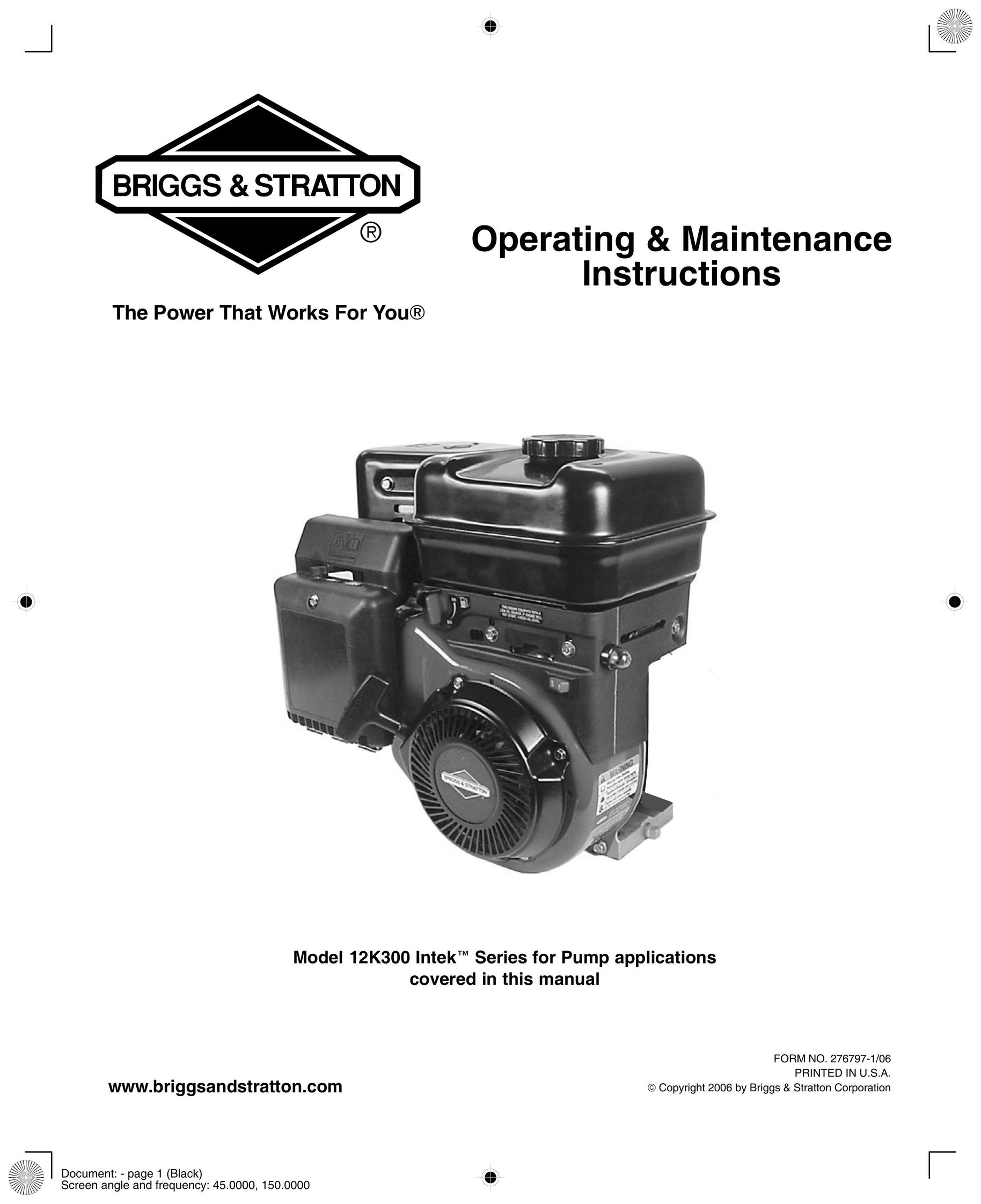 Briggs & Stratton 12K300 Heat Pump User Manual