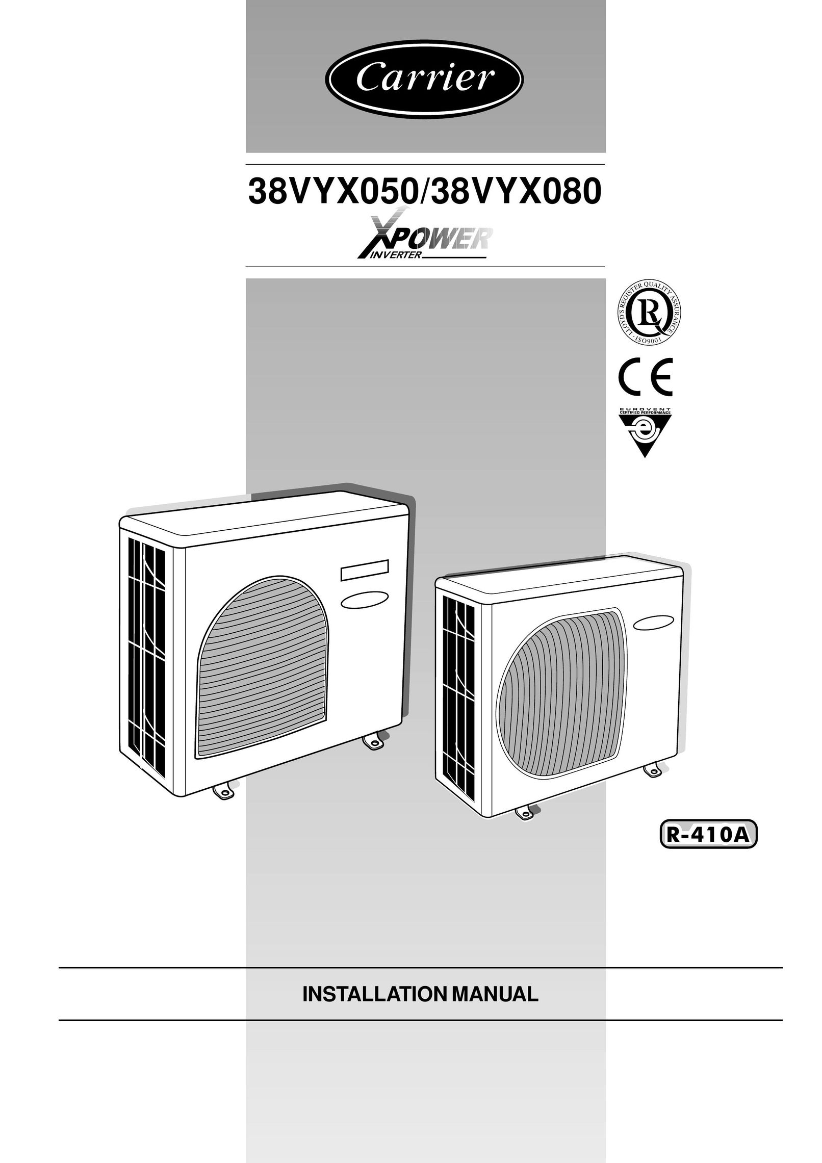 Carrier 38VYX050 Heat Pump User Manual