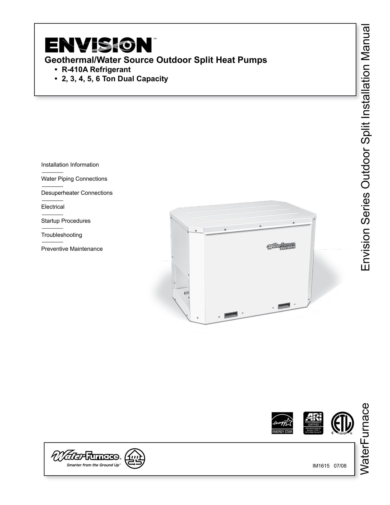 Envision Peripherals Series Heat Pump User Manual