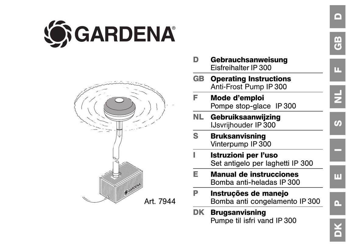 Gardena Art 7944 Heat Pump User Manual