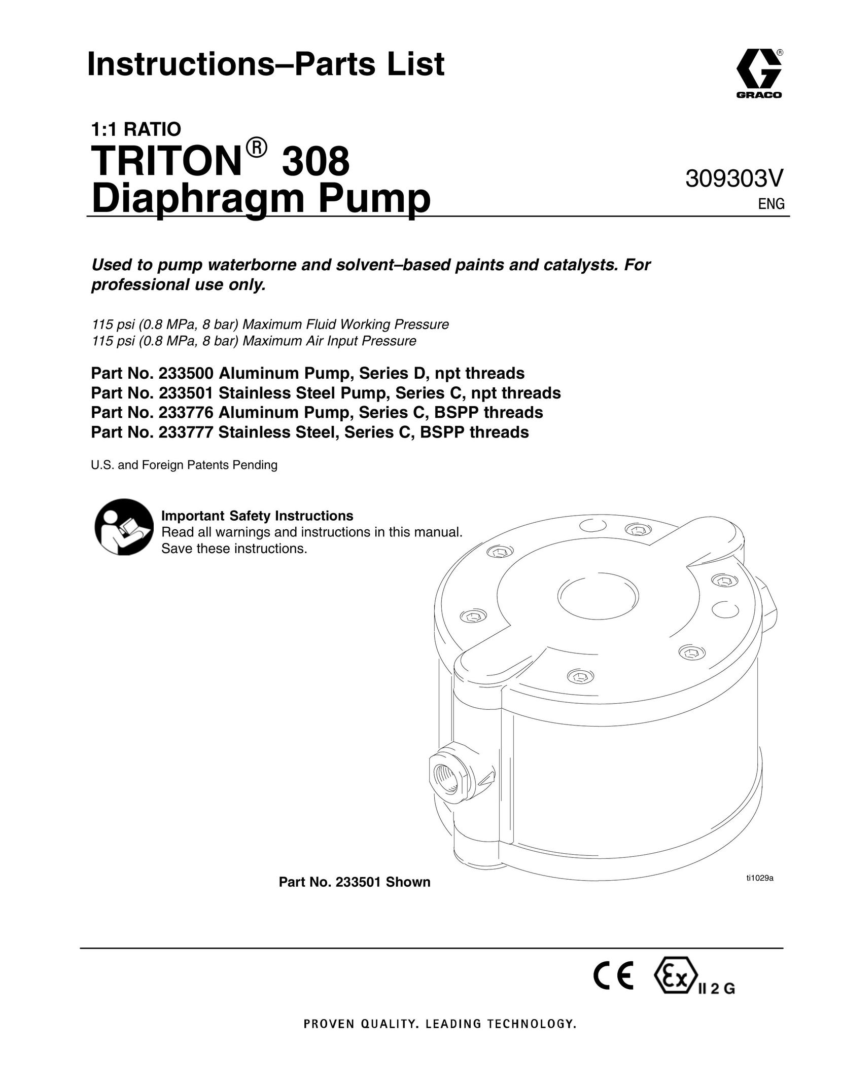 Graco 233500 Heat Pump User Manual