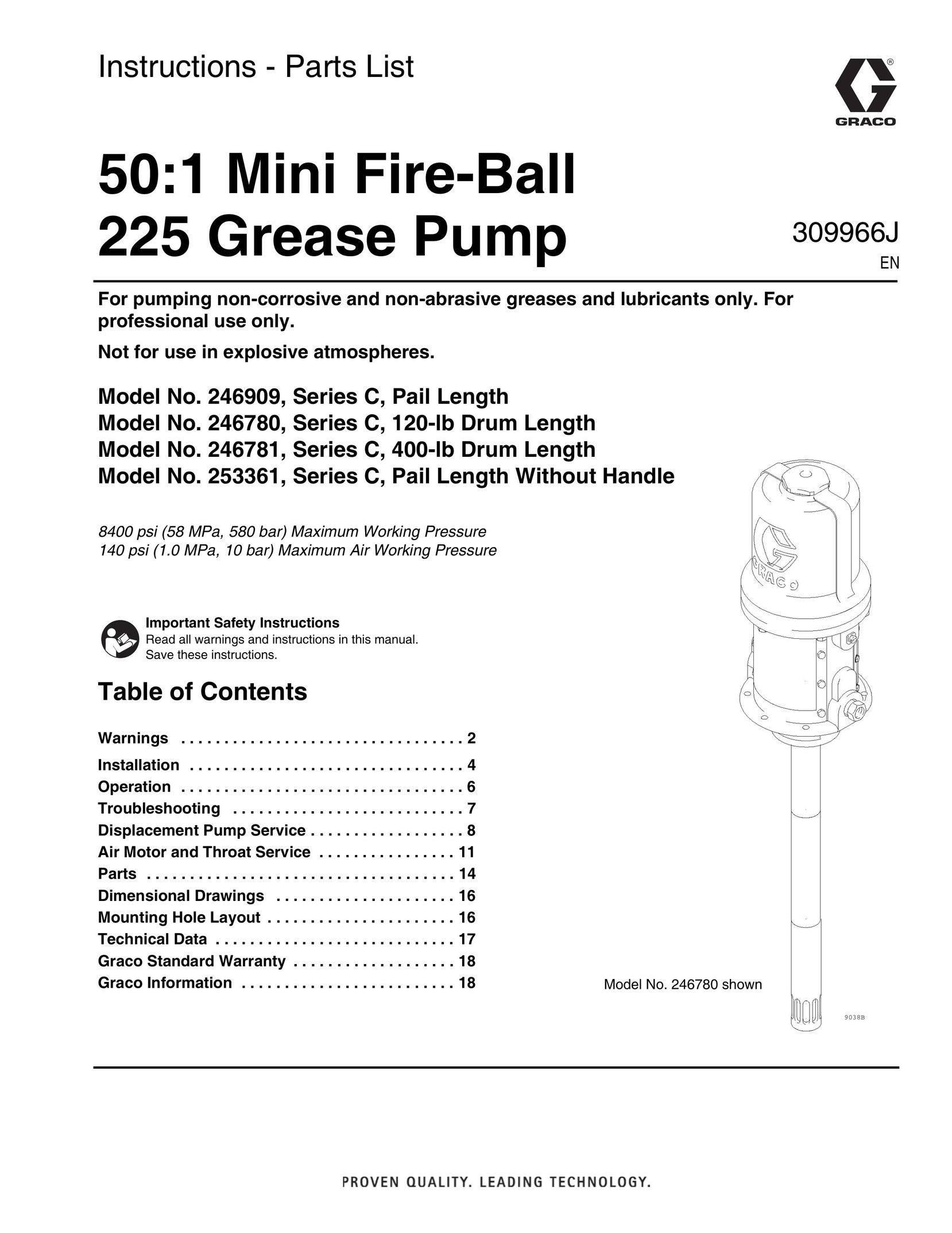 Graco 246780 Heat Pump User Manual