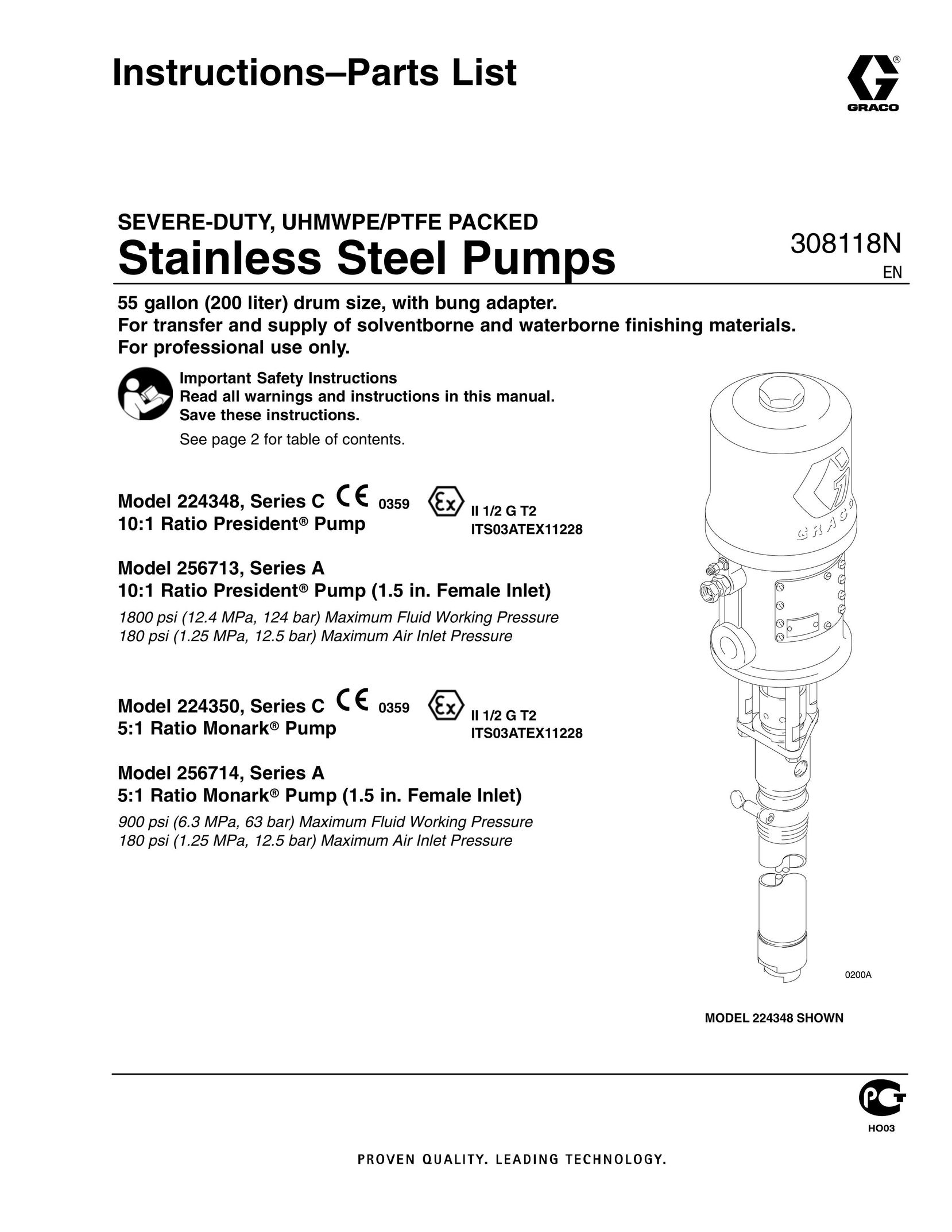 Graco 256713 Heat Pump User Manual