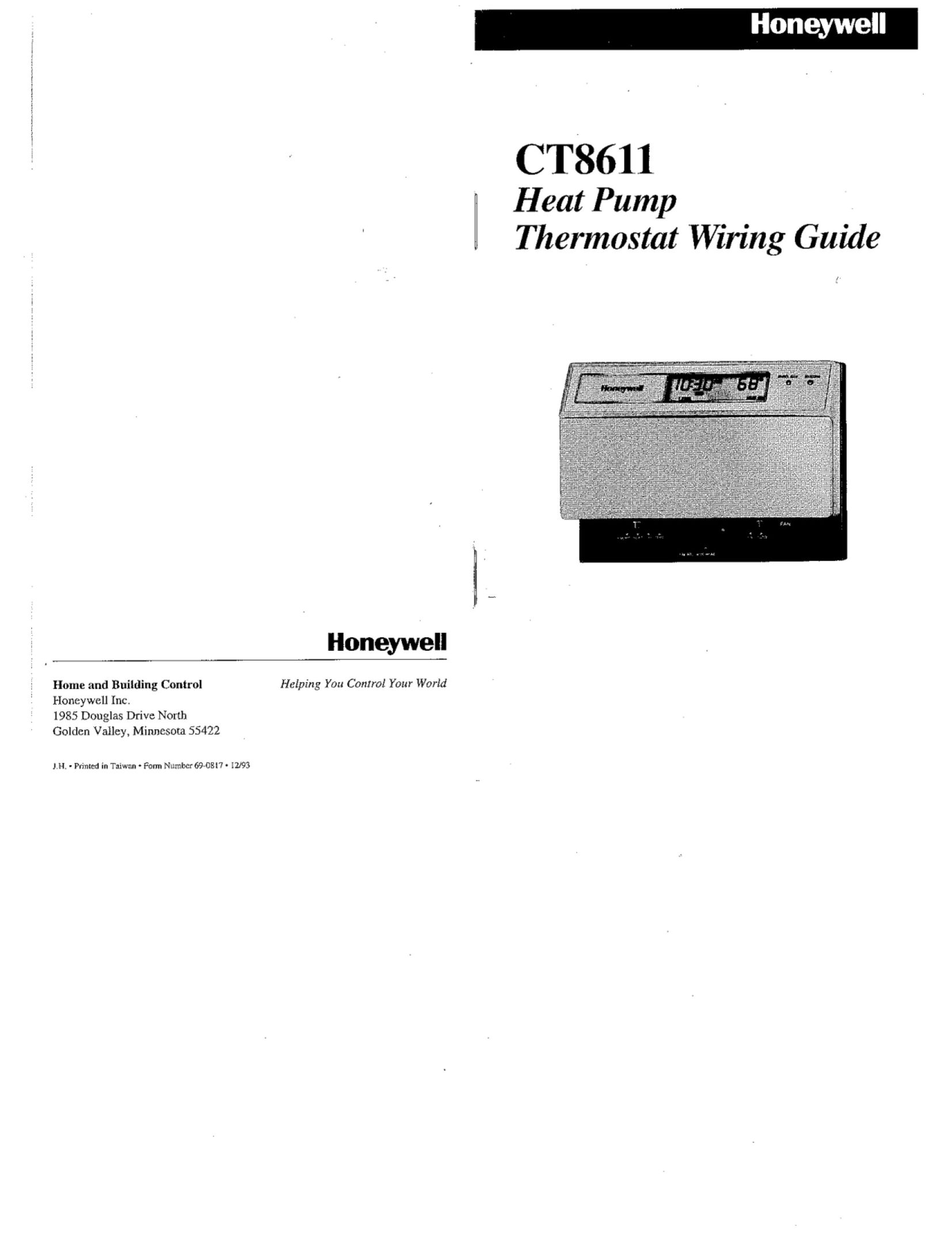 Honeywell CT8611 Heat Pump User Manual