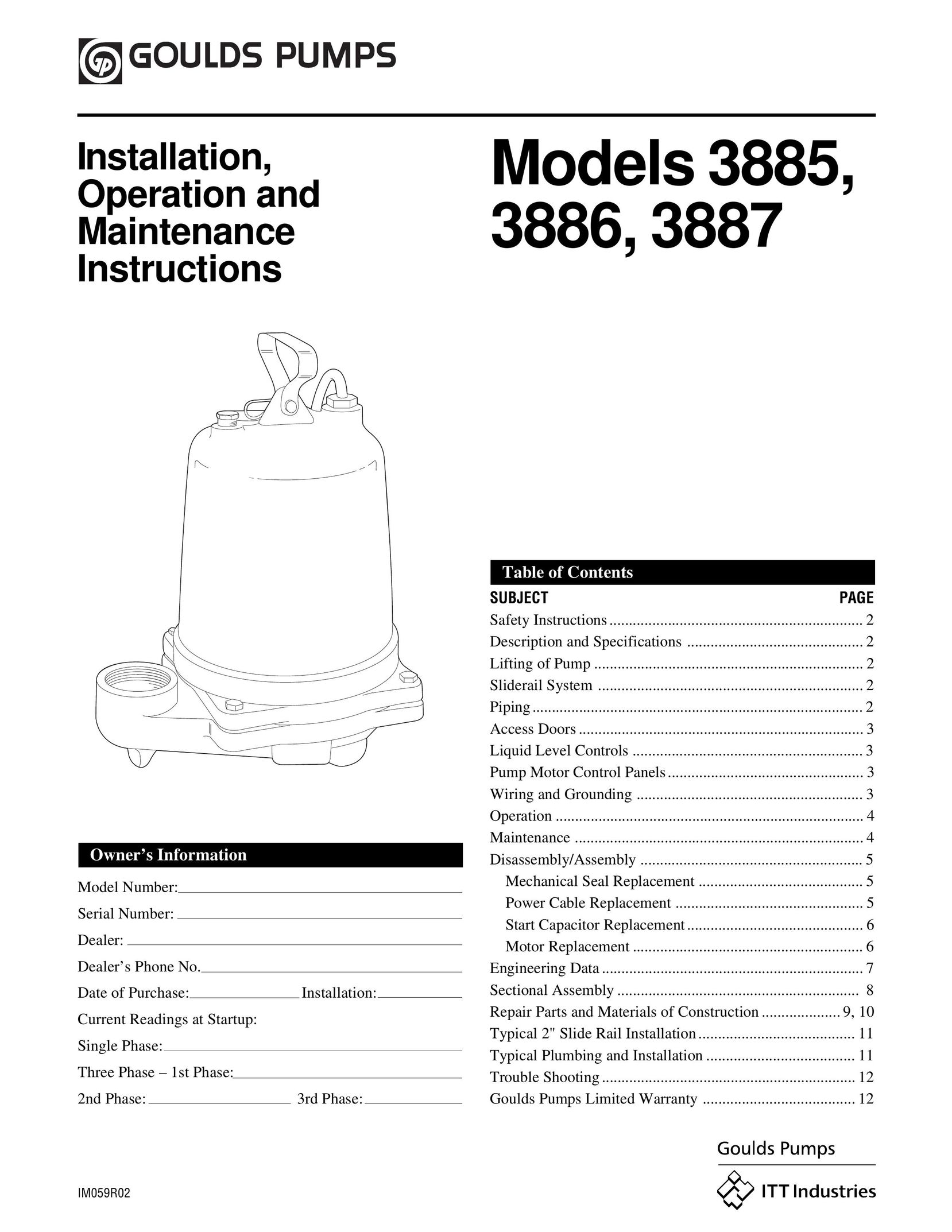 HP (Hewlett-Packard) IM059R02 Heat Pump User Manual