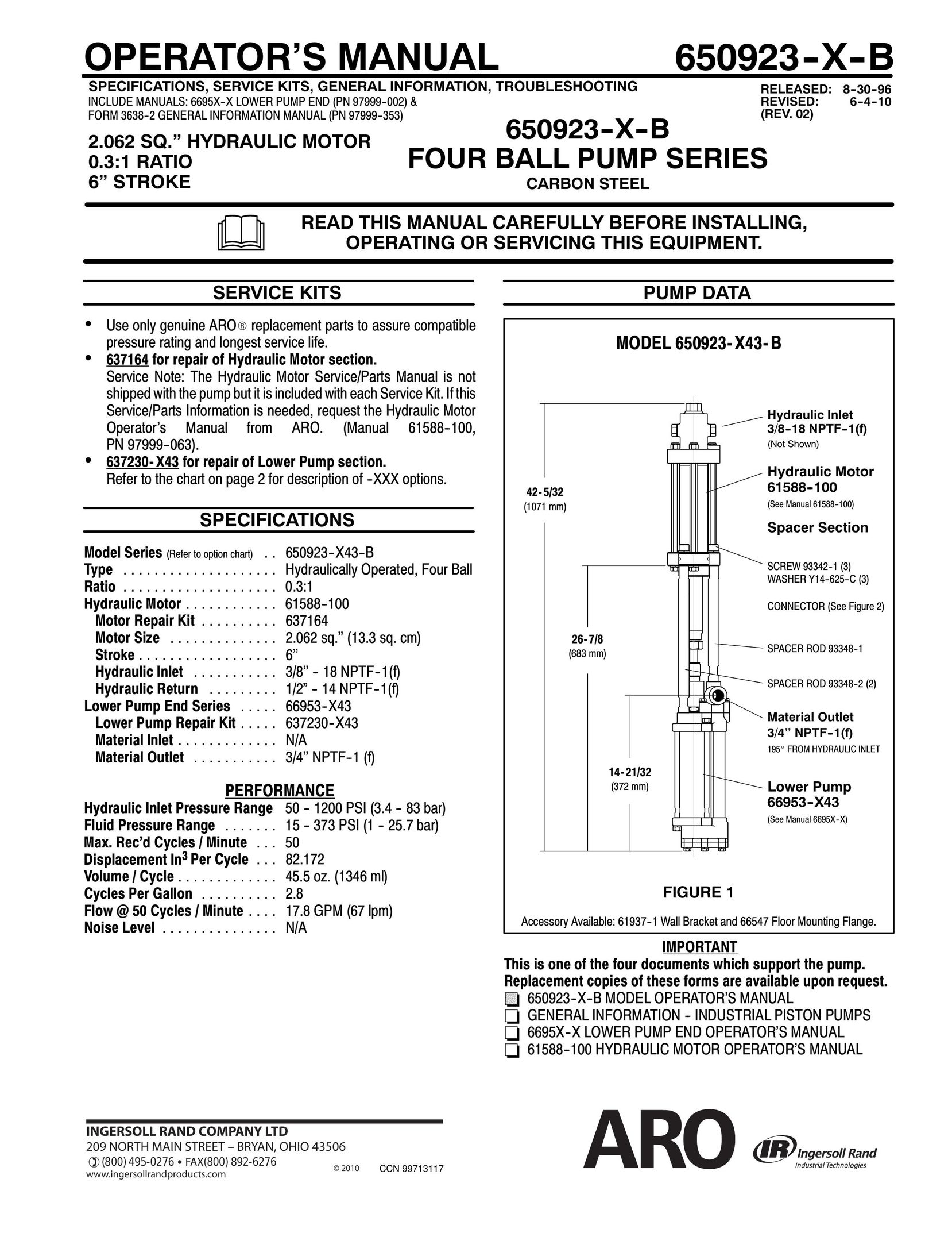 Ingersoll-Rand 650923-X-B Heat Pump User Manual