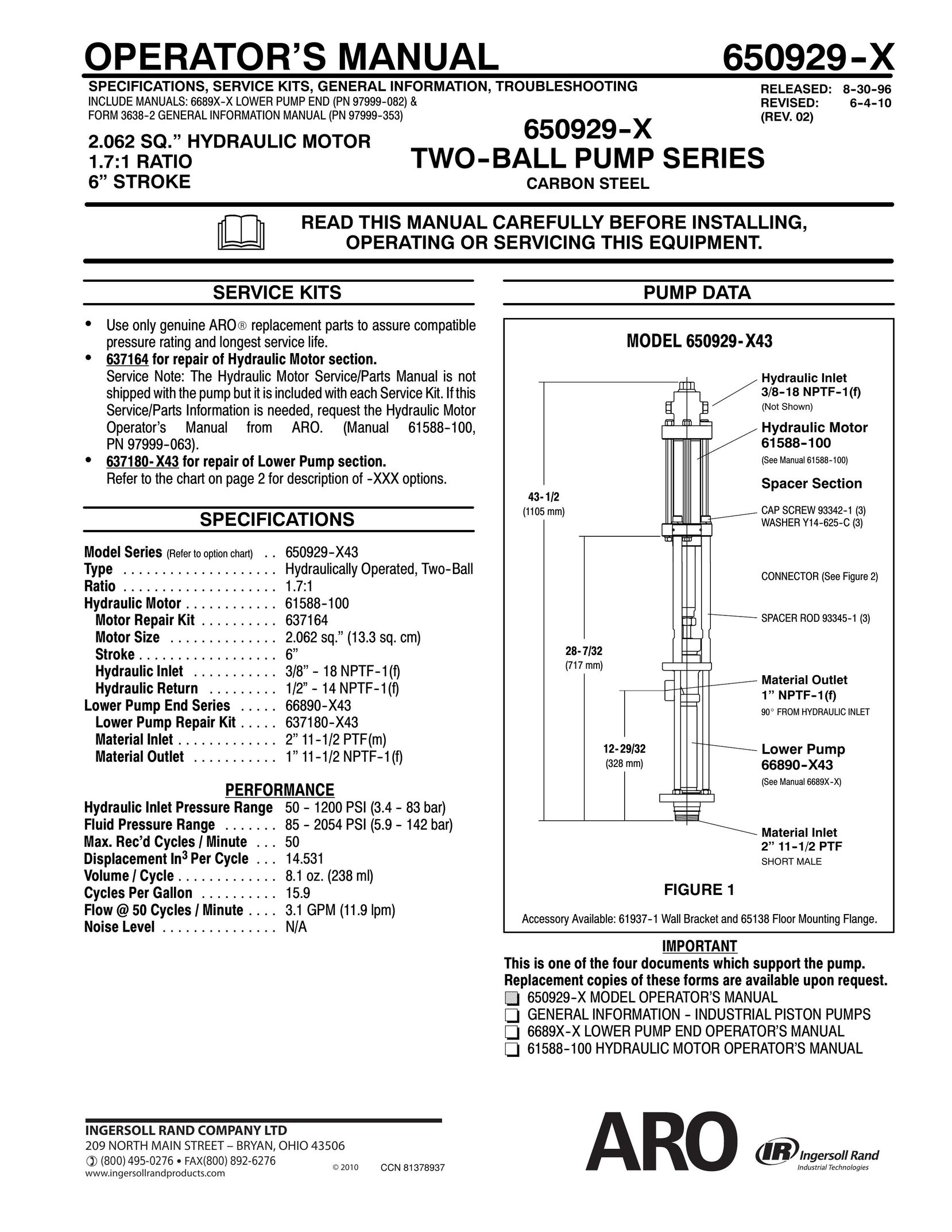 Ingersoll-Rand 650929- -X Heat Pump User Manual