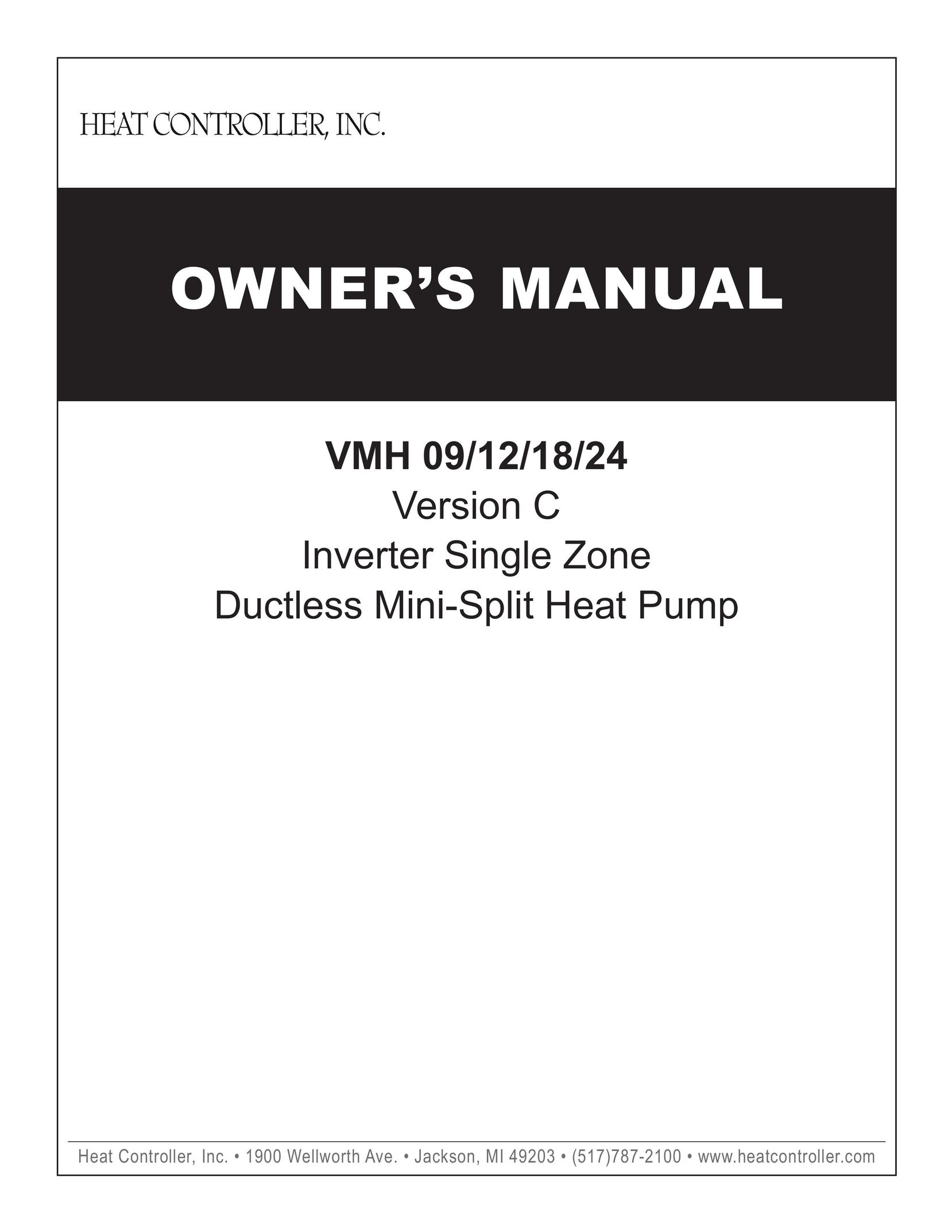 Maytag VMH 09/12/18/24 Heat Pump User Manual