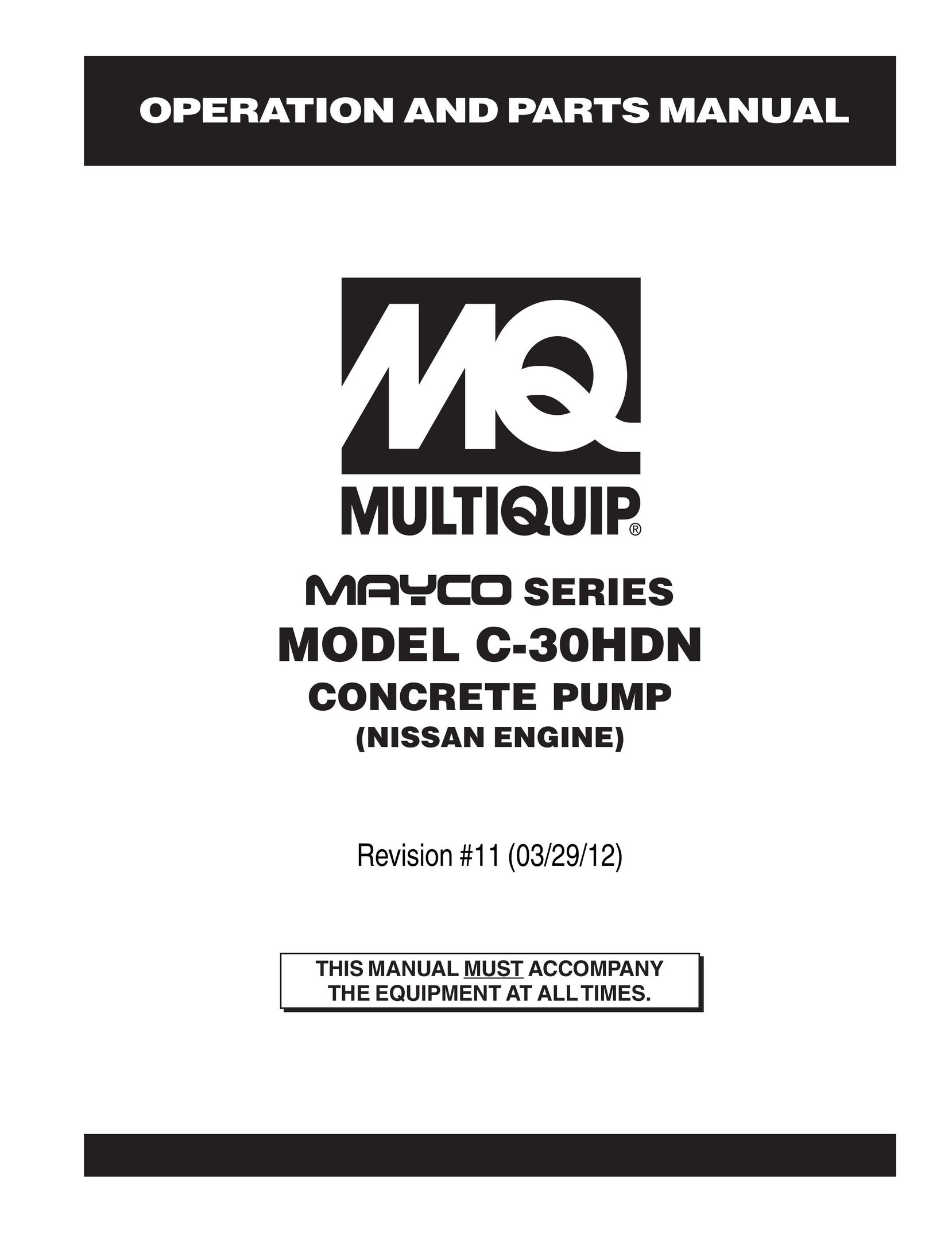 Multiquip c-30hdn Heat Pump User Manual