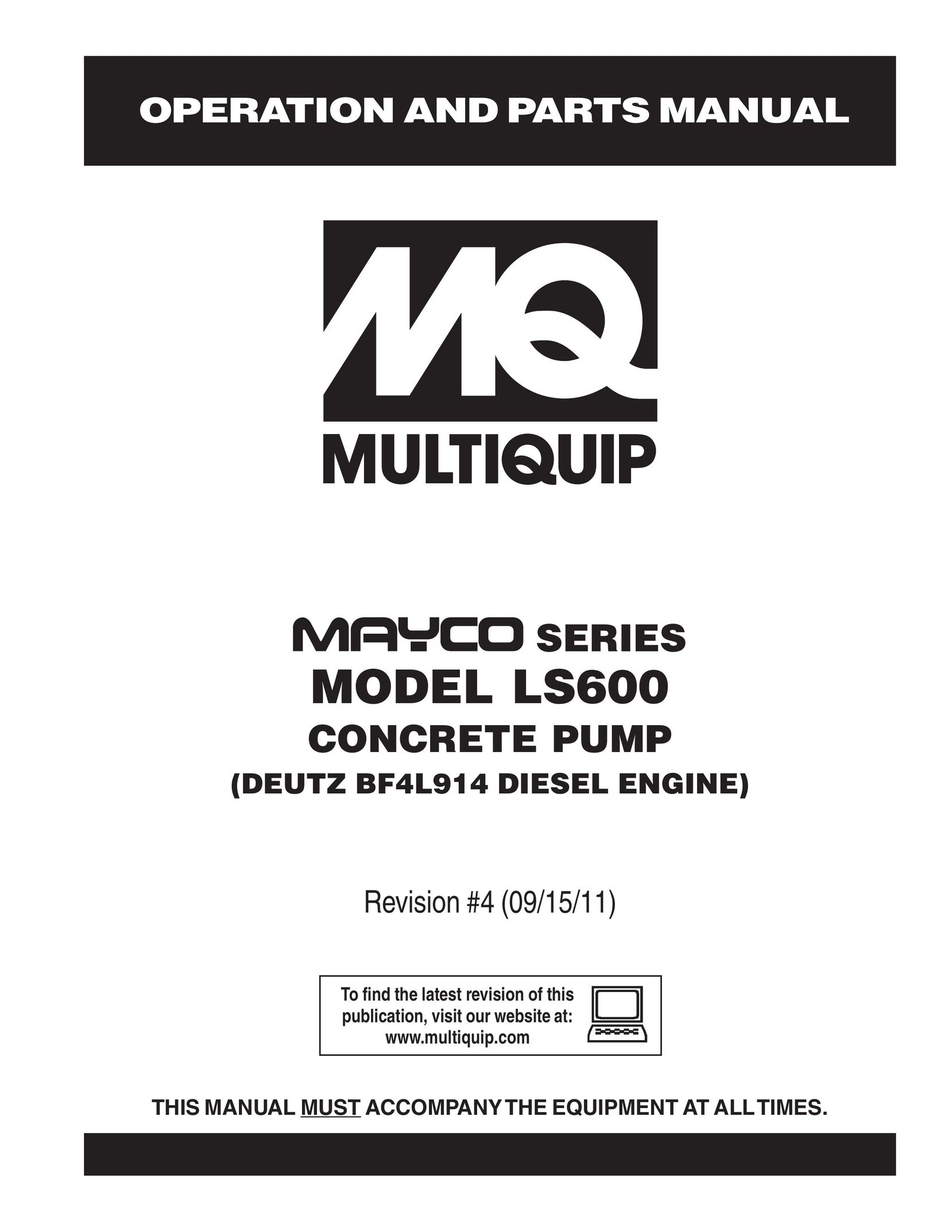 Multiquip LS600 Heat Pump User Manual