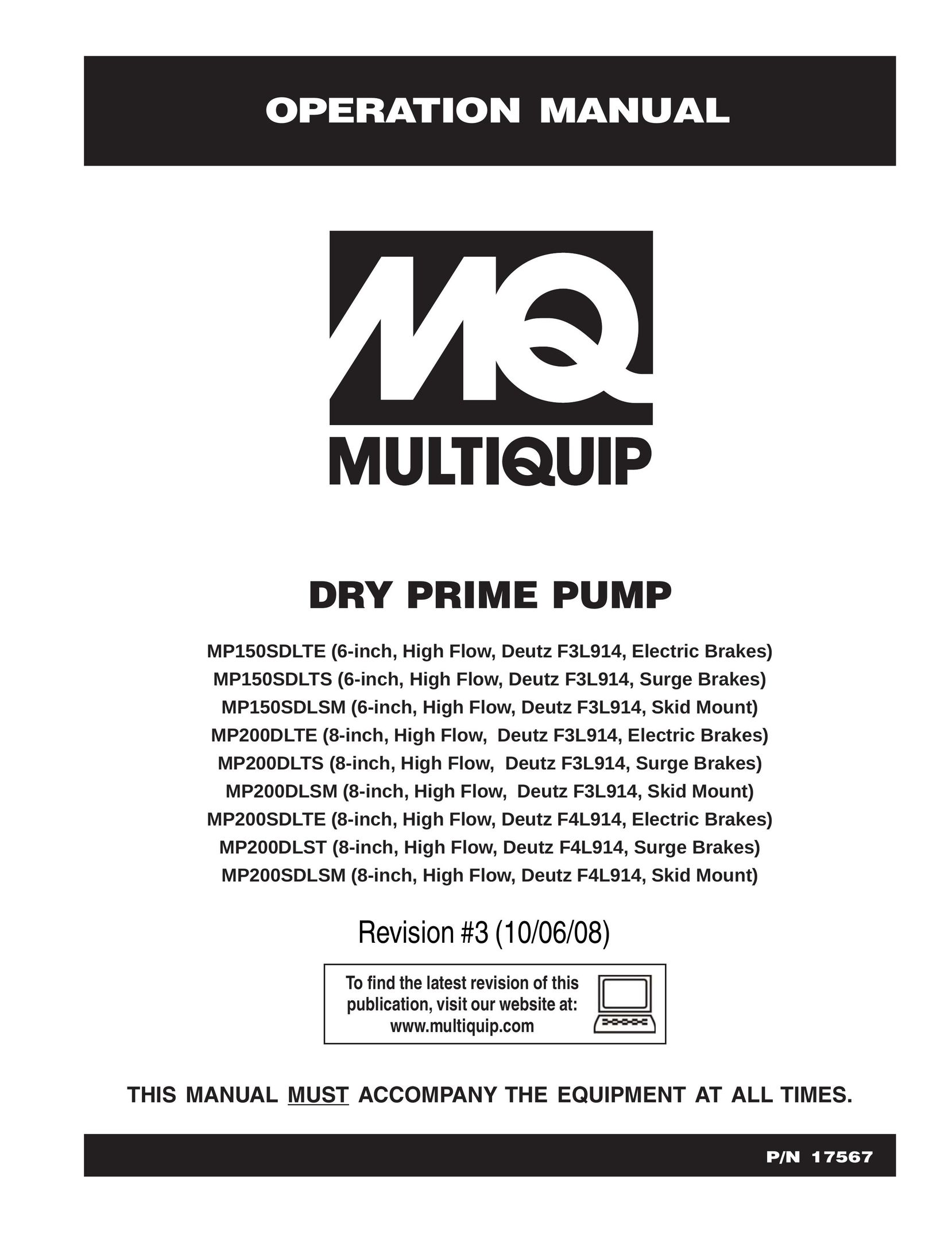 Multiquip MP150SDLTS Heat Pump User Manual