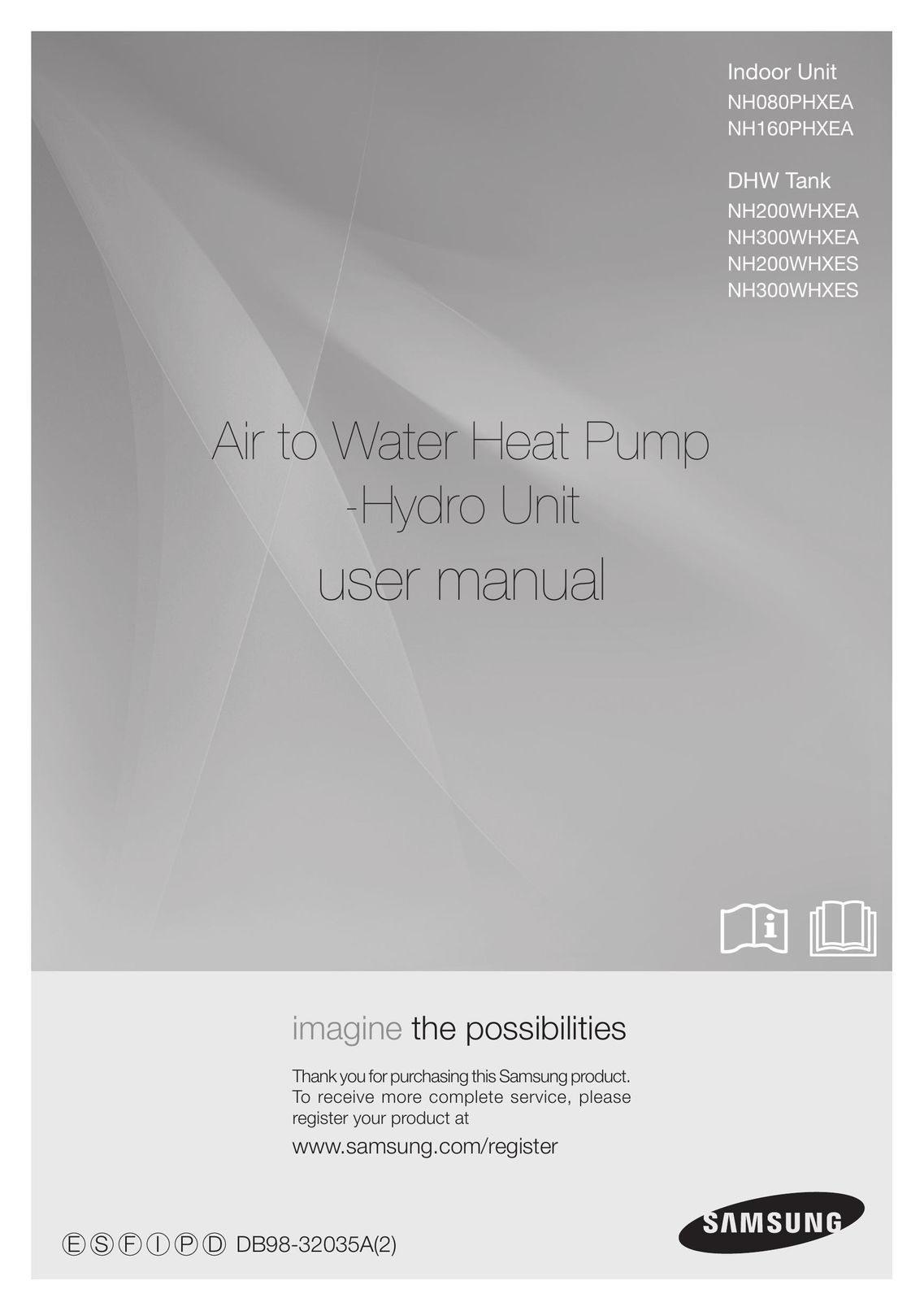 Samsung NH080PHXEA Heat Pump User Manual