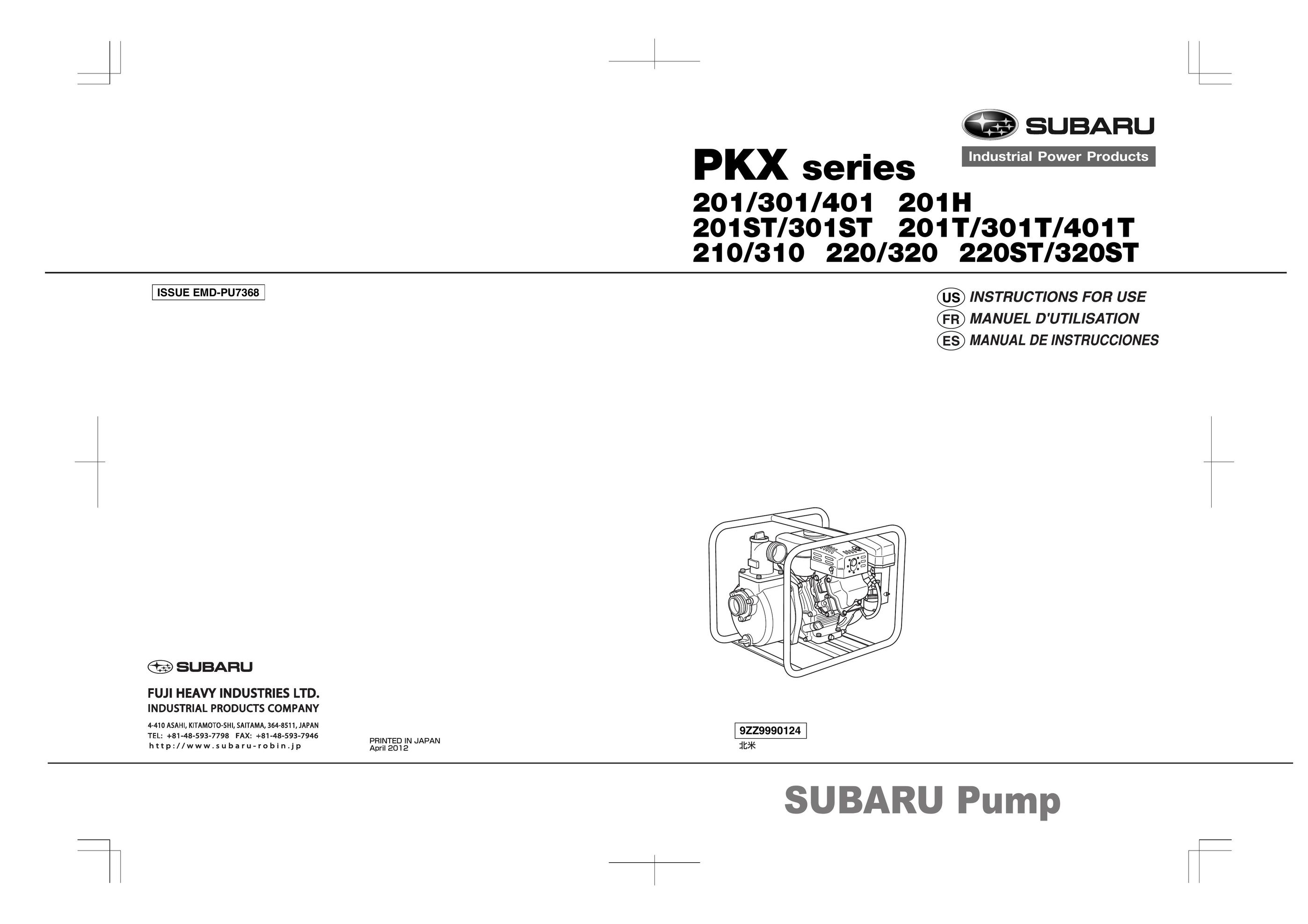 Subaru 320ST Heat Pump User Manual