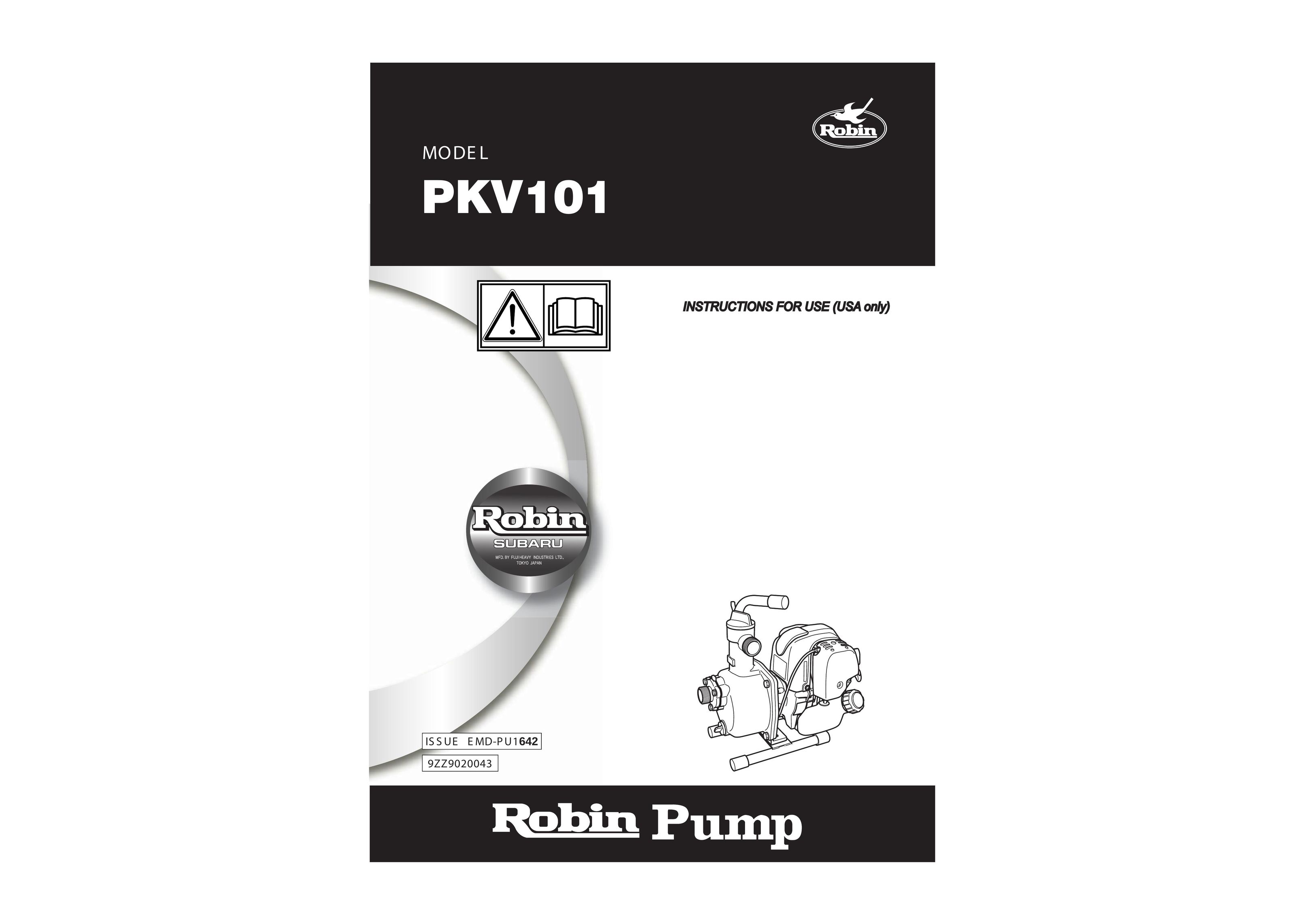 Subaru Robin Power Products PKV101 Heat Pump User Manual