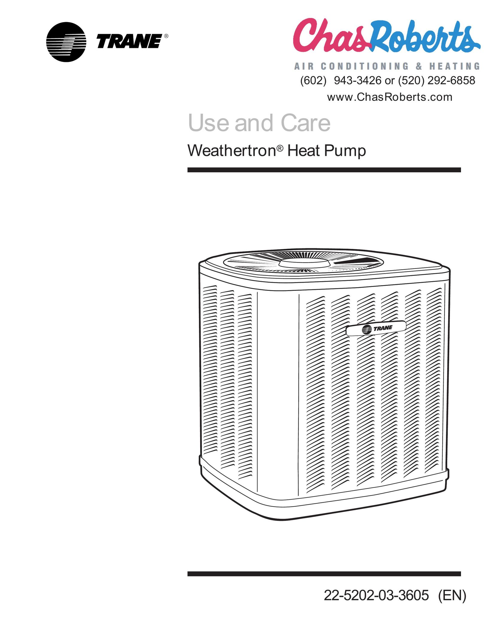 Trane 22-5202-03-3605 Heat Pump User Manual