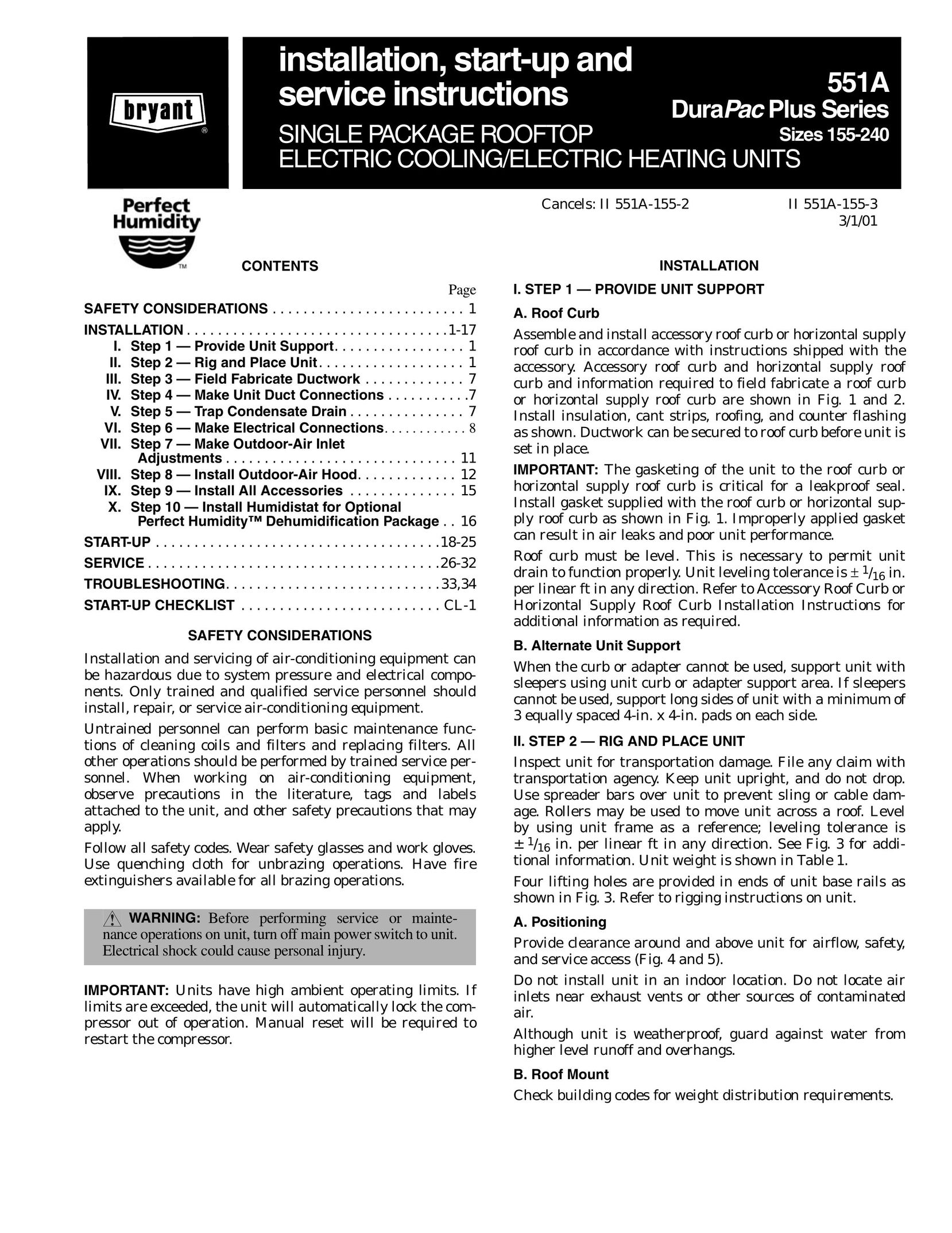 Bryant 551a Heating System User Manual