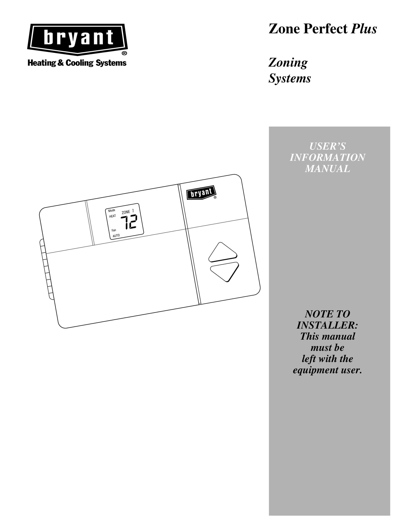 Bryant A96447 Heating System User Manual