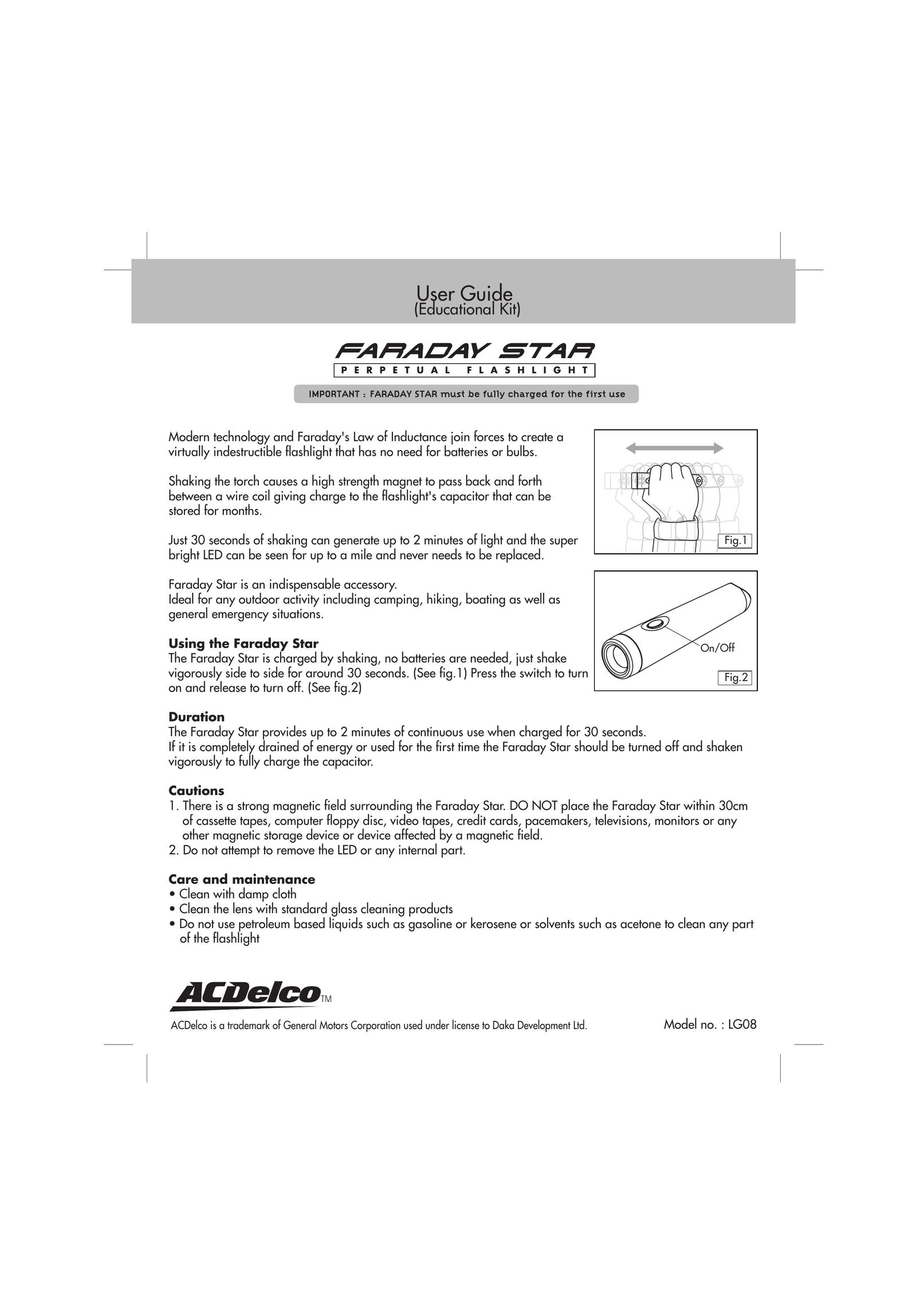 ACDelco LG08 Home Safety Product User Manual