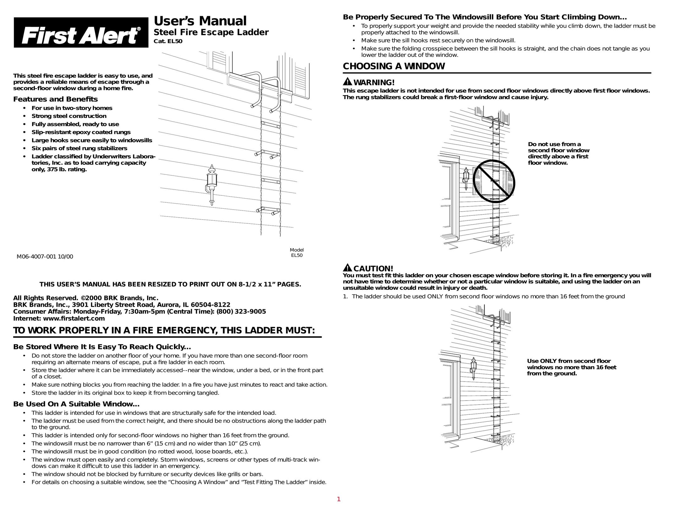 BRK electronic EL50 Home Safety Product User Manual