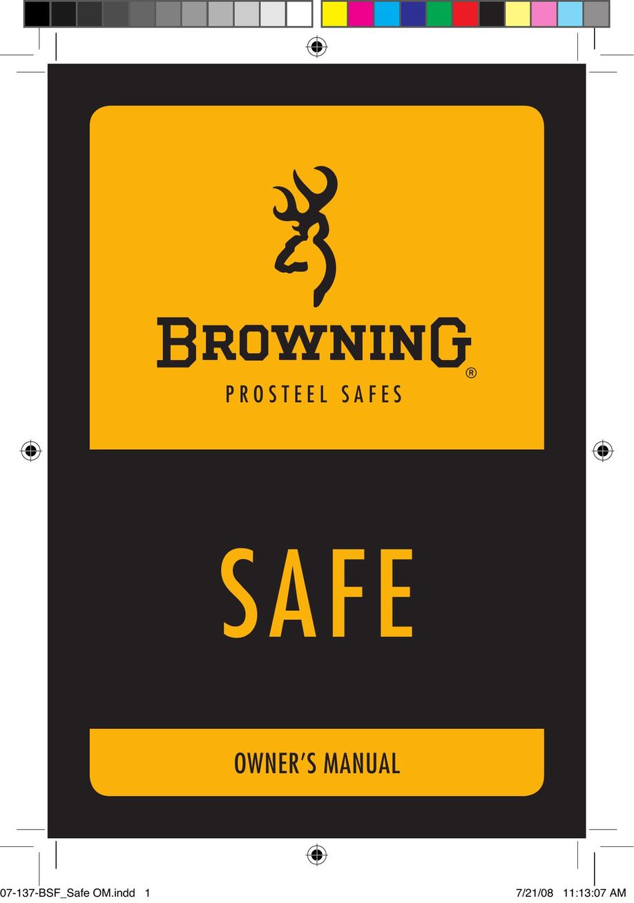 Browning TG23F Home Safety Product User Manual