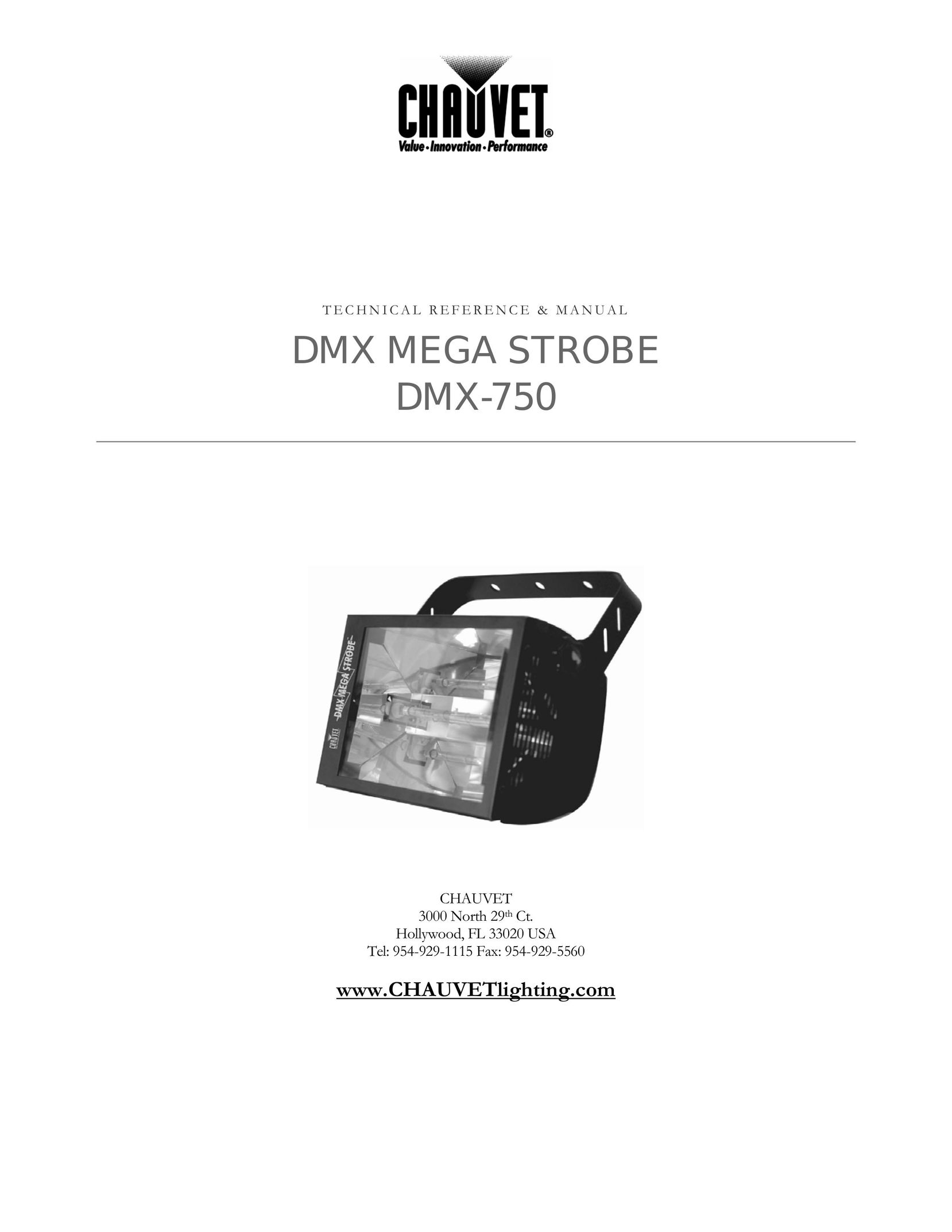 Chauvet DMX-750 Home Safety Product User Manual