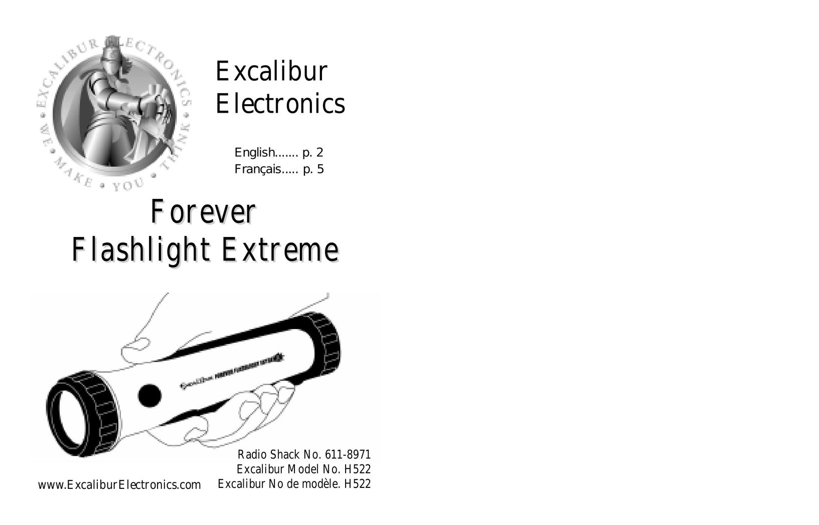 Excalibur electronic H522 Home Safety Product User Manual