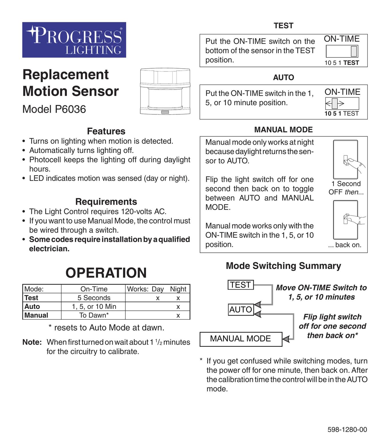 Heath Zenith P6036 Home Safety Product User Manual