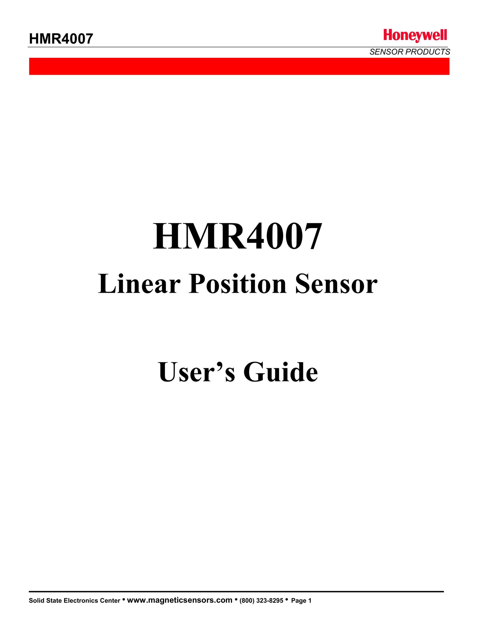 Honeywell HMR4007 Home Safety Product User Manual
