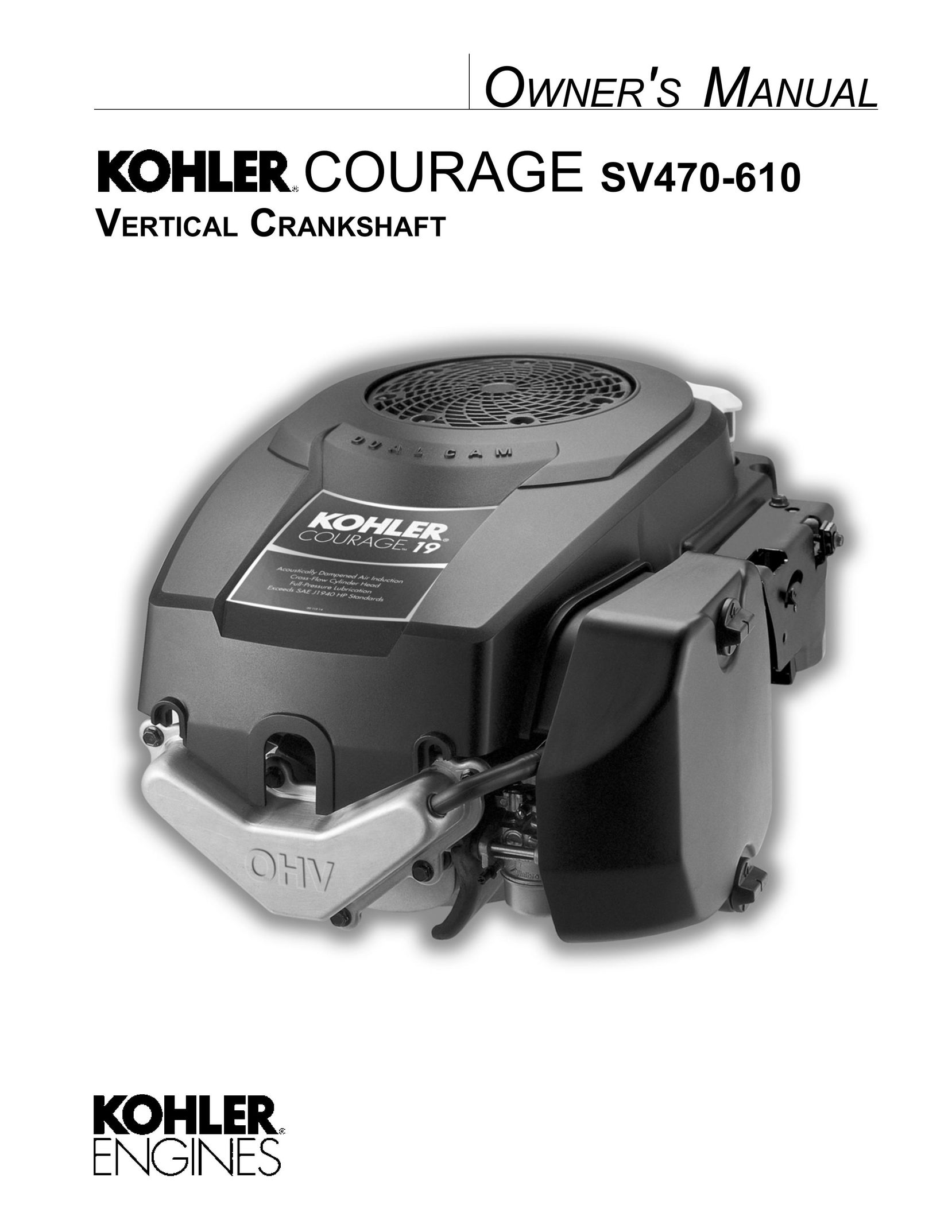 Kohler SV470-610 Home Safety Product User Manual