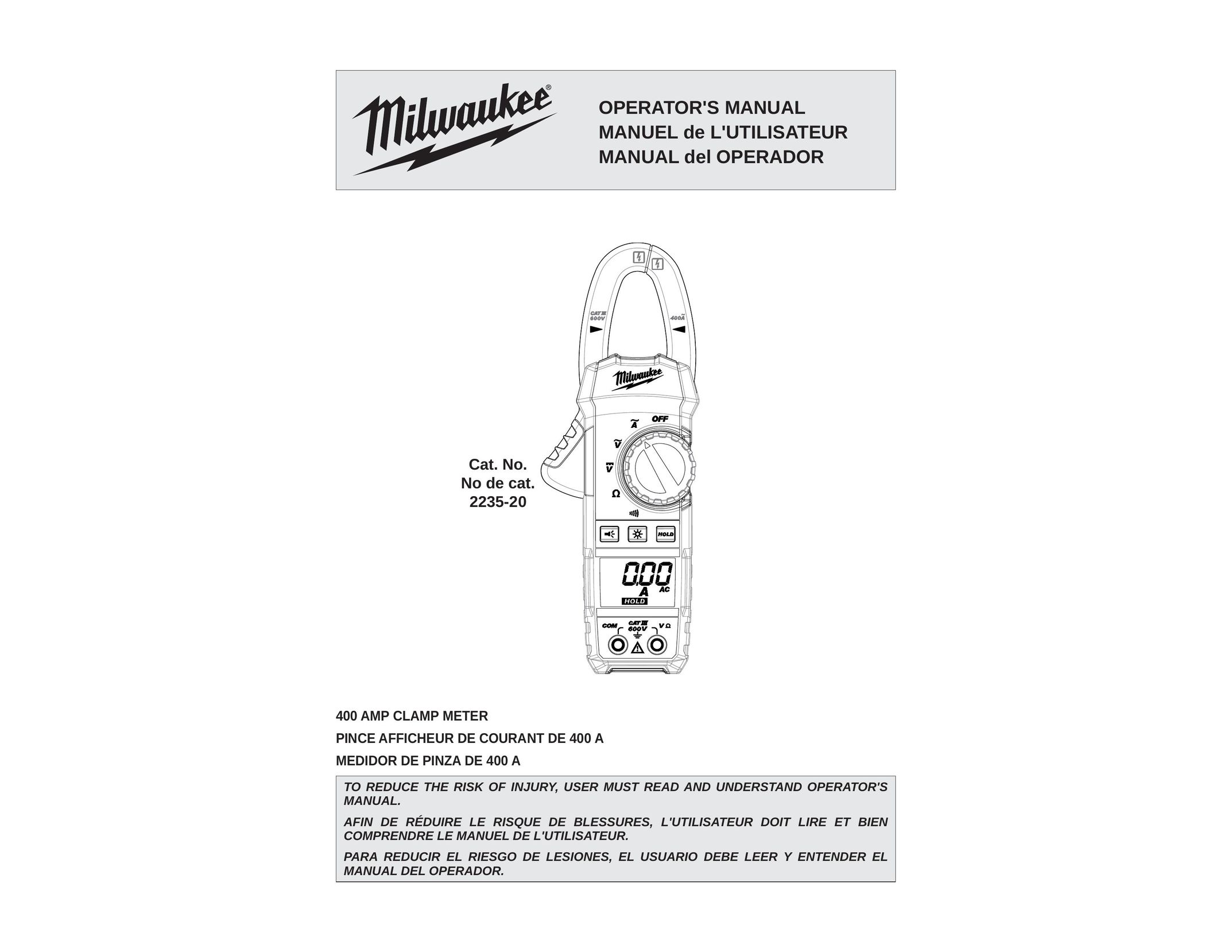 Milwaukee 2235-20 Home Safety Product User Manual