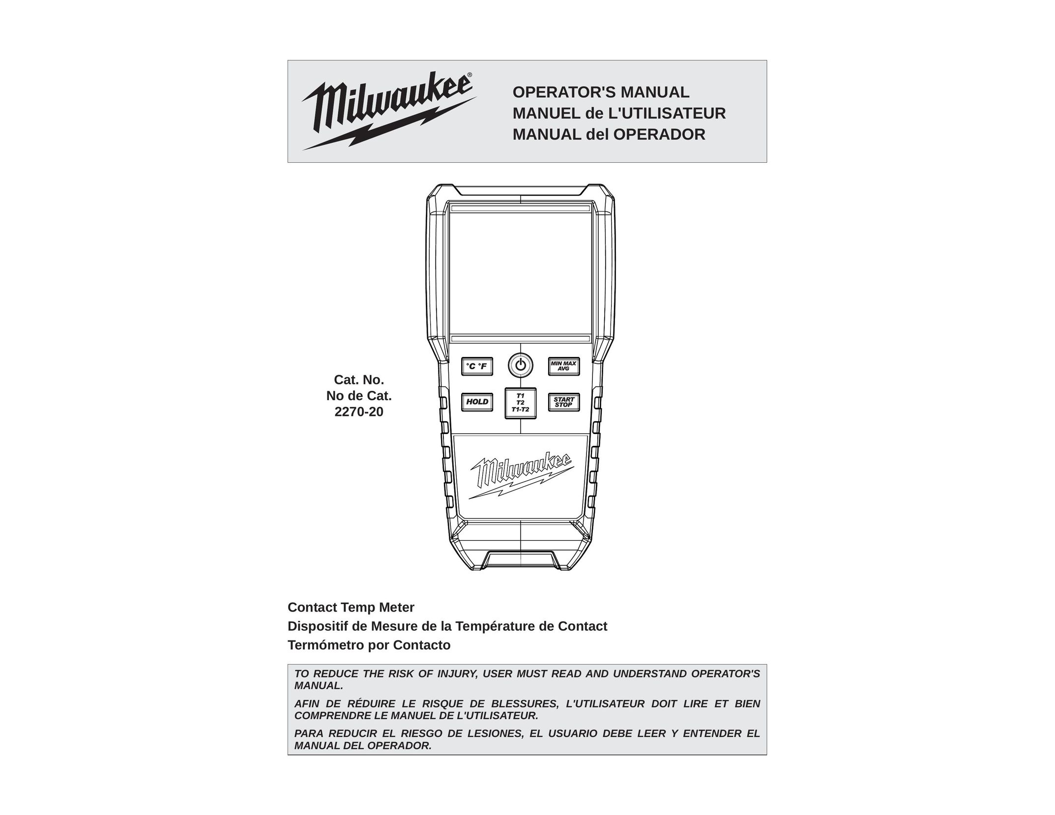 Milwaukee 2270-20 Home Safety Product User Manual