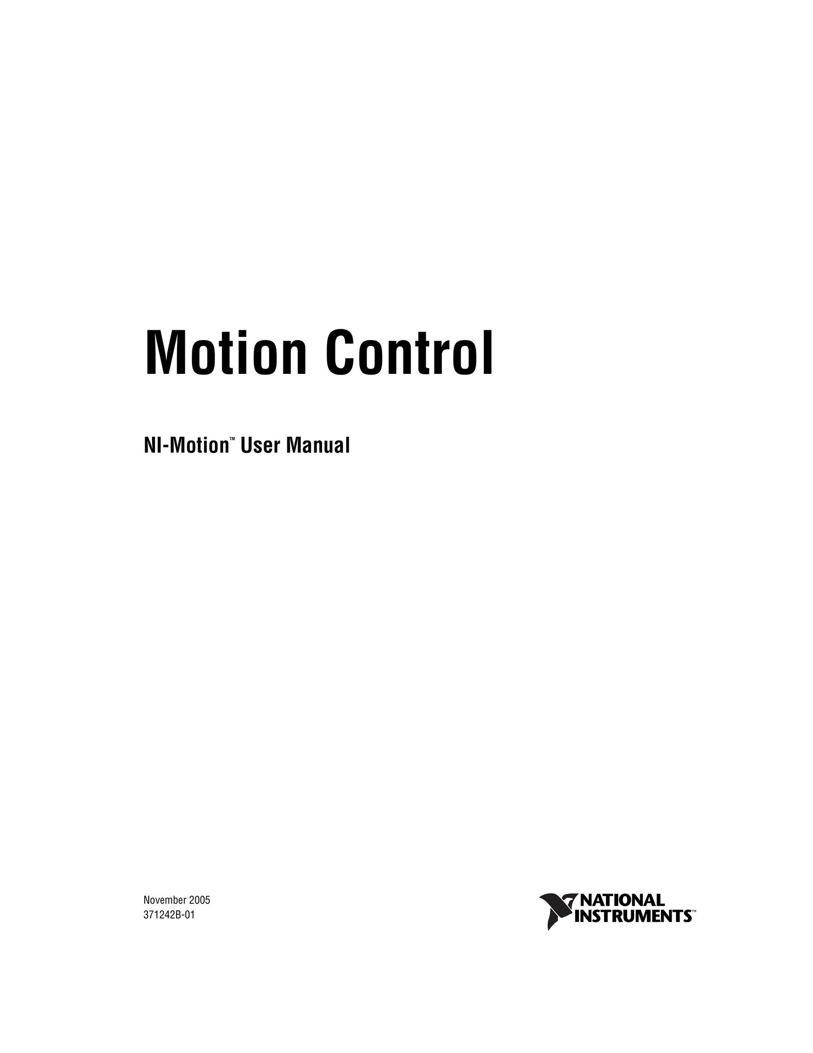 National Instruments NI-Motion Home Safety Product User Manual