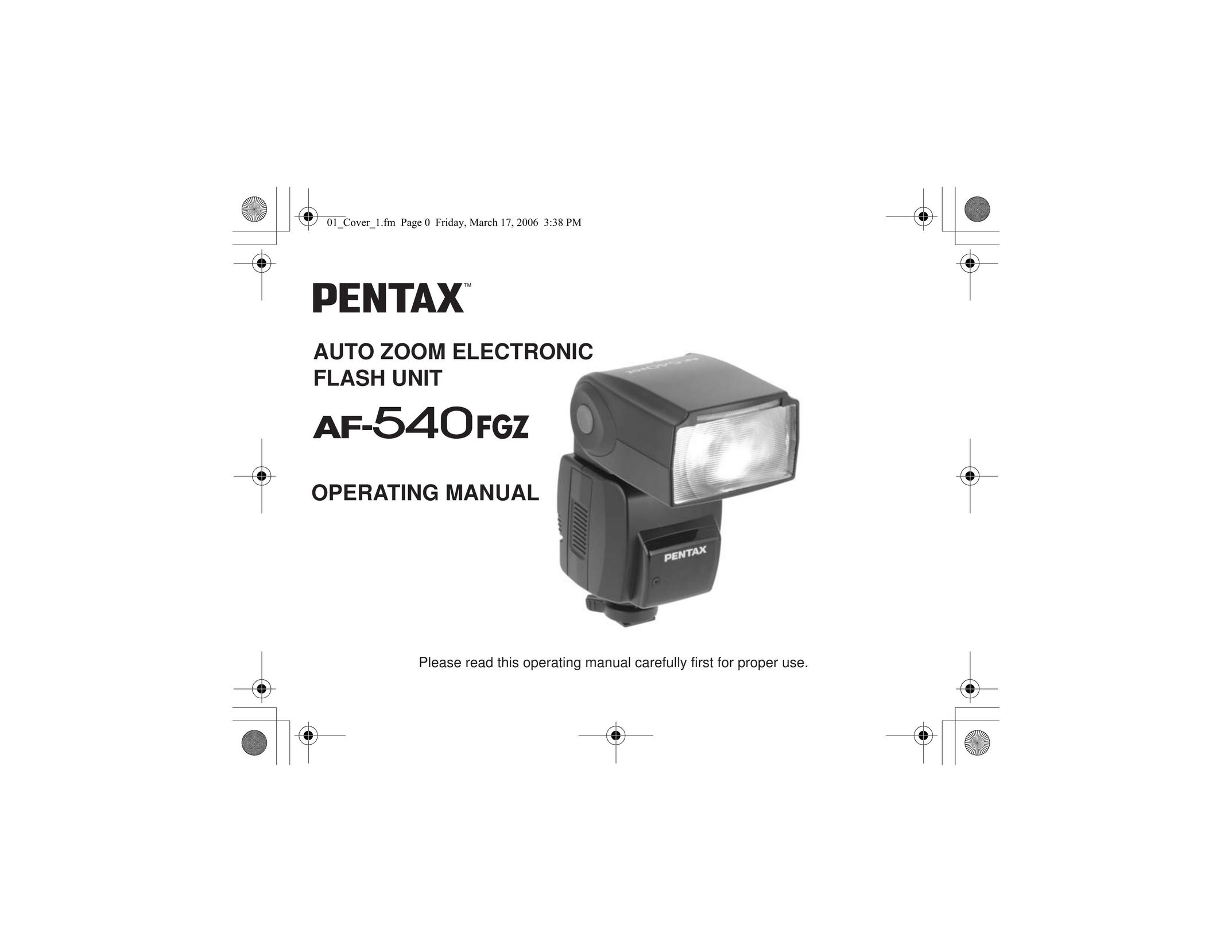 Pentax AF540FGZ Home Safety Product User Manual