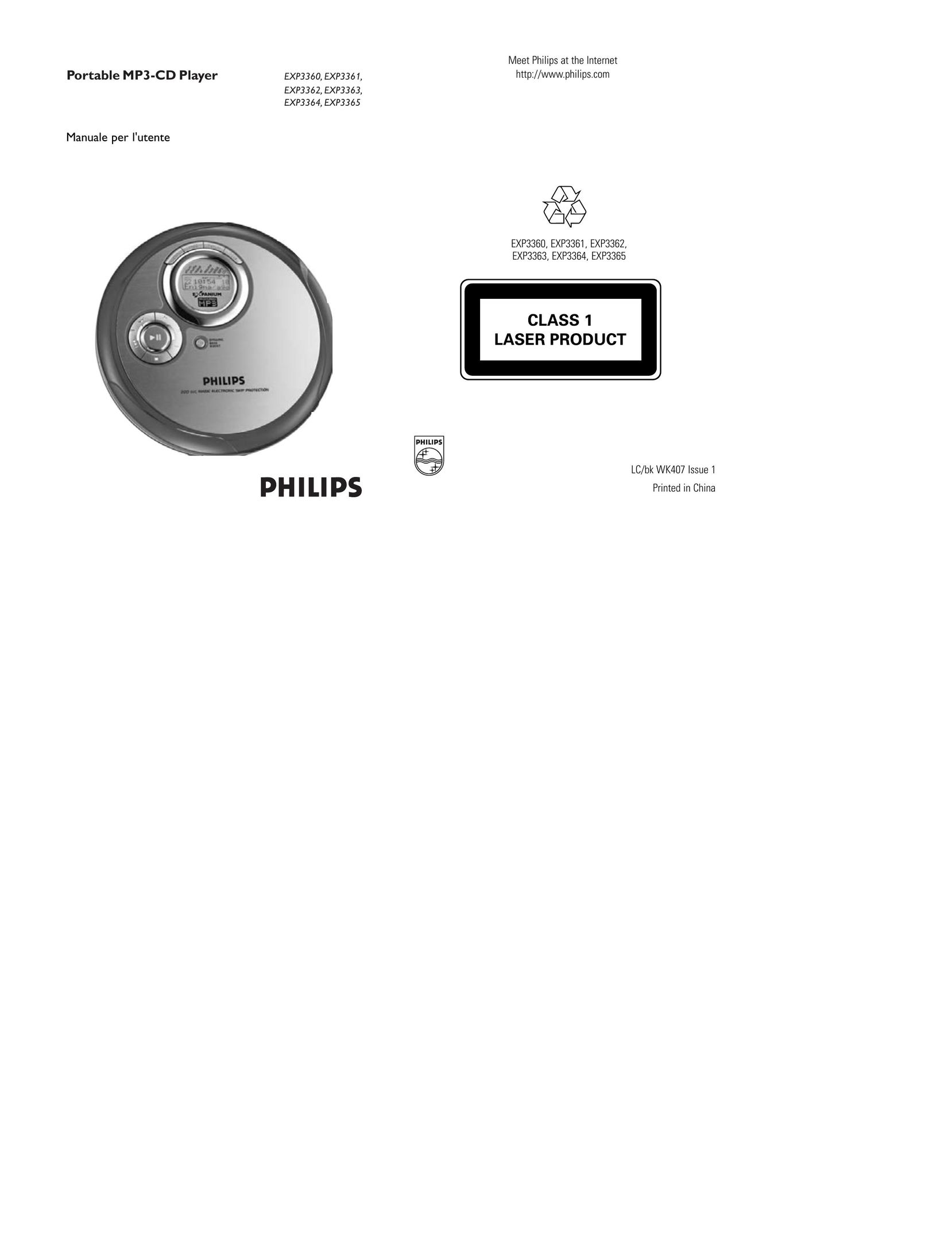 Philips EXP3361 Home Safety Product User Manual