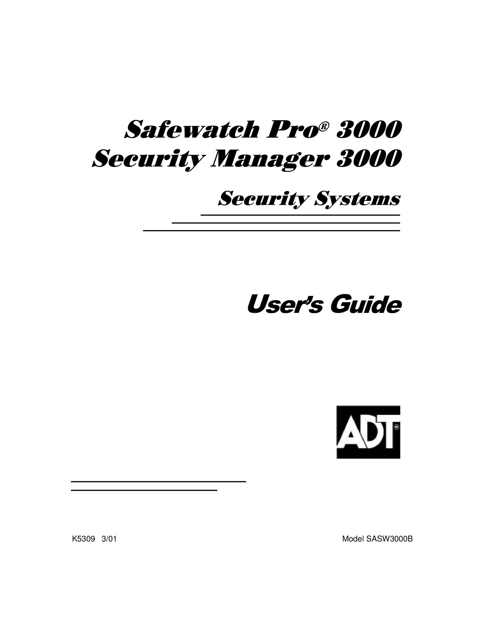 ADT Security Services 3000 Home Security System User Manual