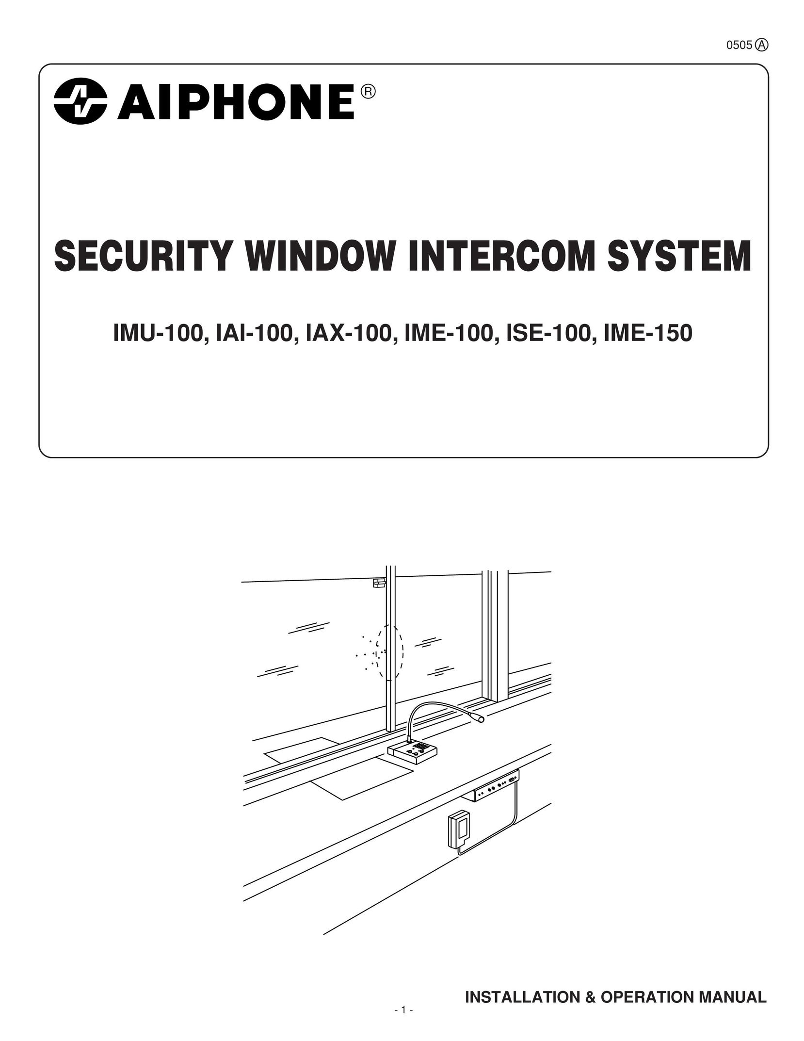 Aiphone Iai-100 Home Security System User Manual