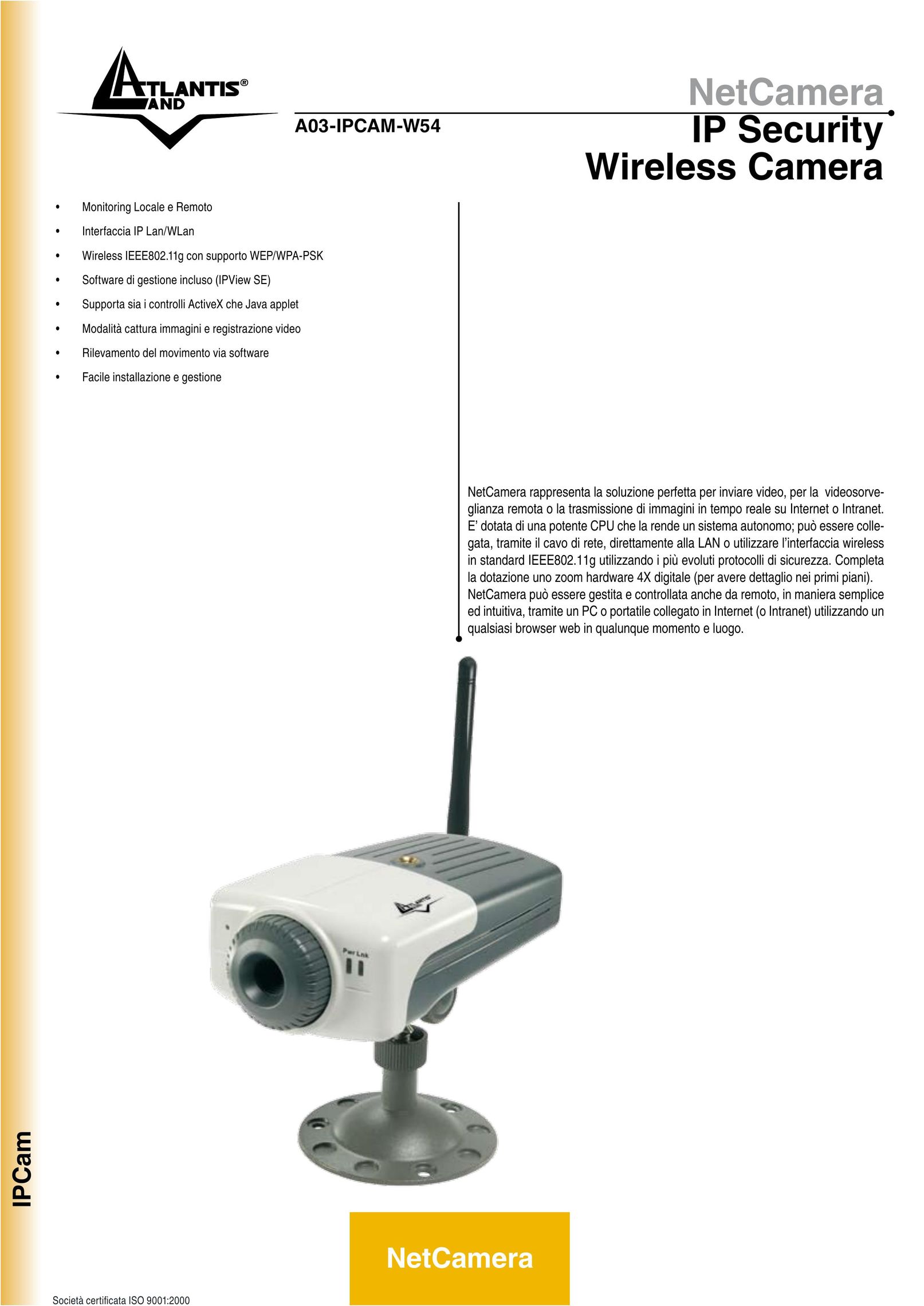 Atlantis Land A03-IPCAM-W54 Home Security System User Manual