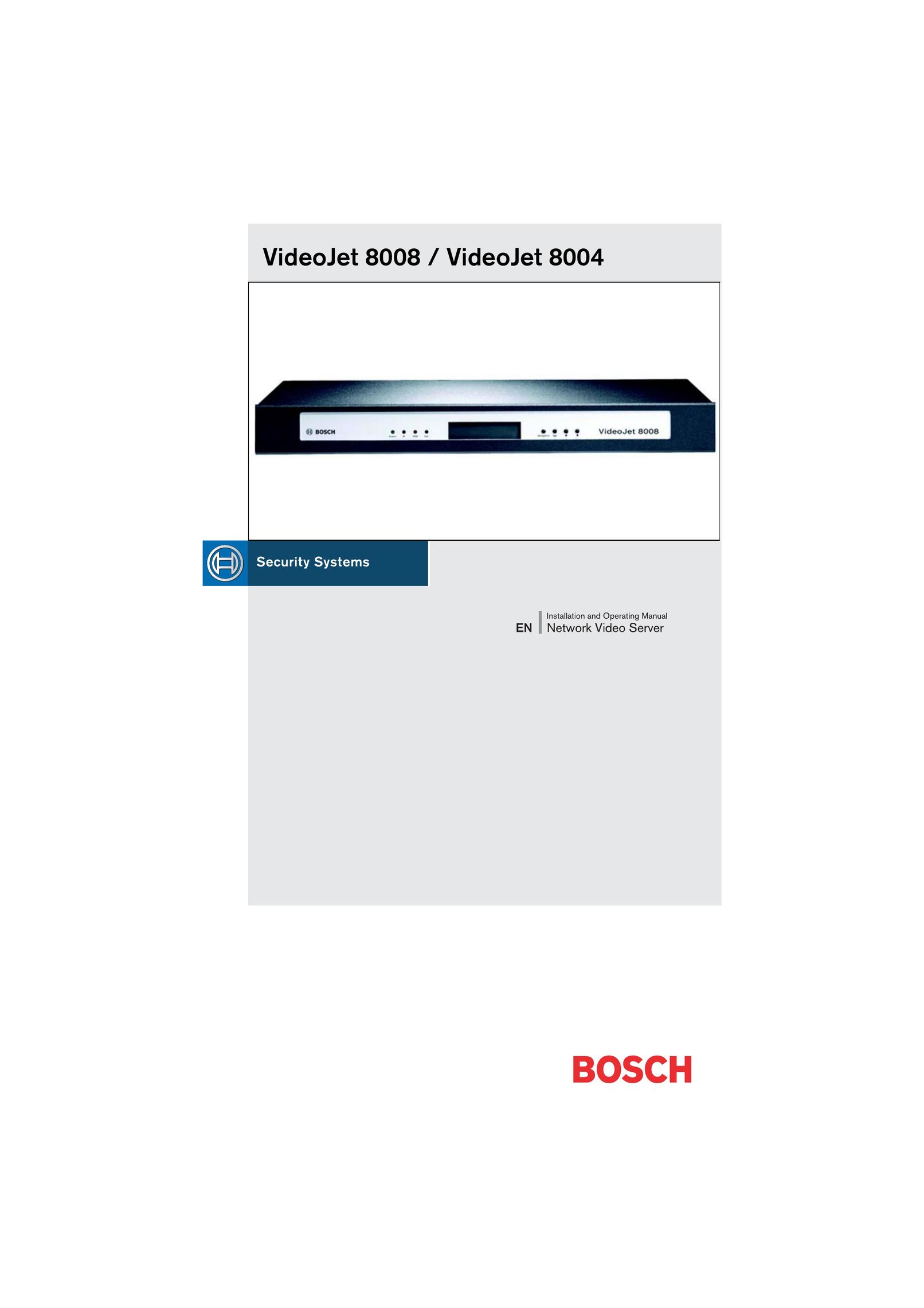Bosch Appliances 8008 Home Security System User Manual