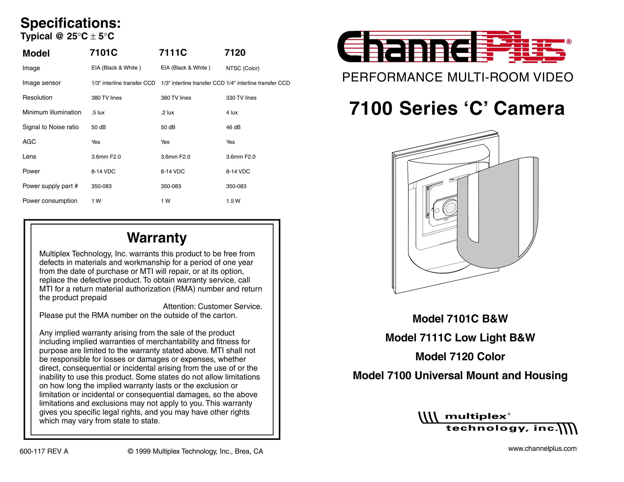 Channel Plus 7101C Home Security System User Manual