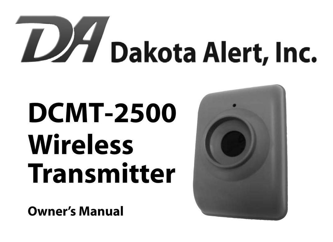 Dakota Alert DCMT-2500 Home Security System User Manual