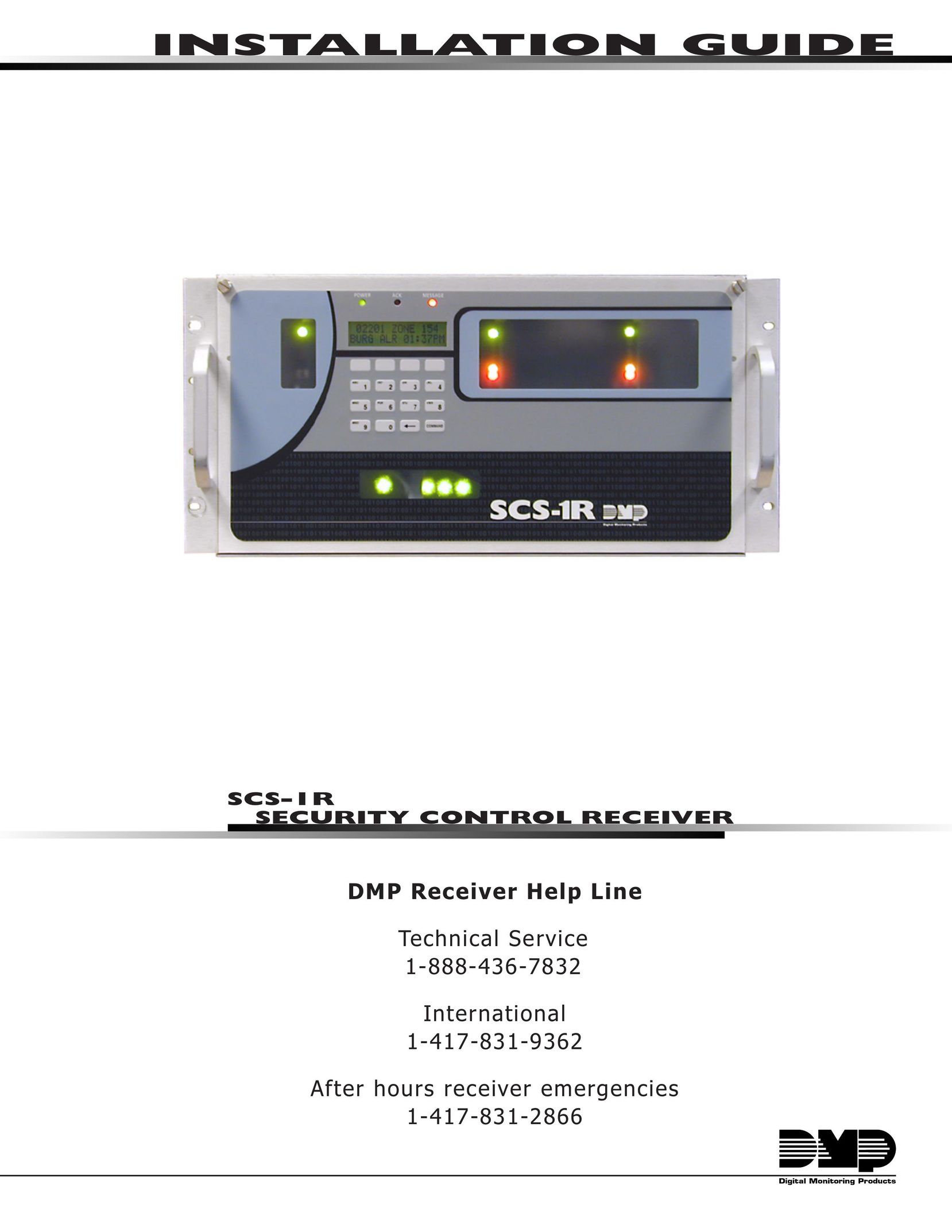 DMP Electronics SCS-1R Home Security System User Manual