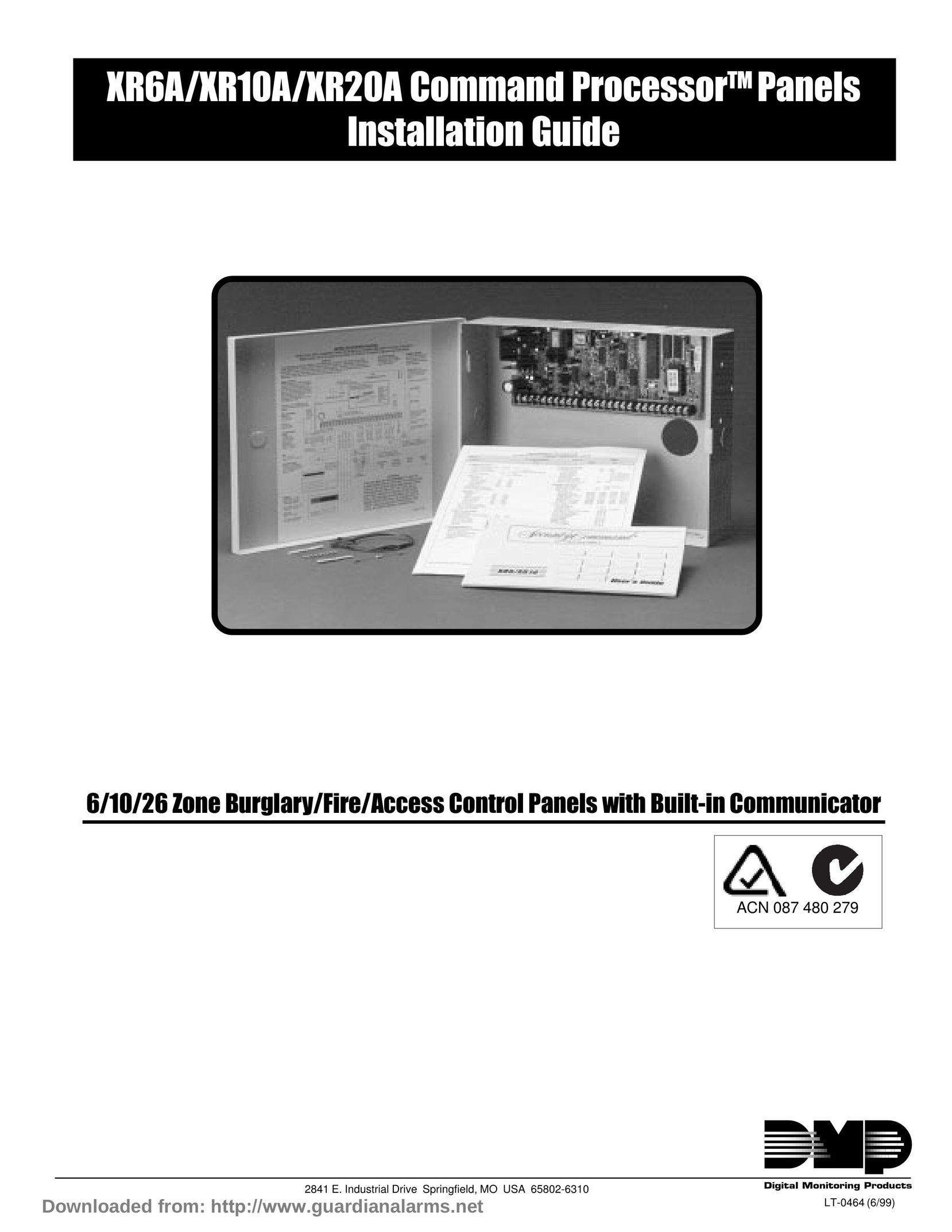 DMP Electronics XR20A Home Security System User Manual